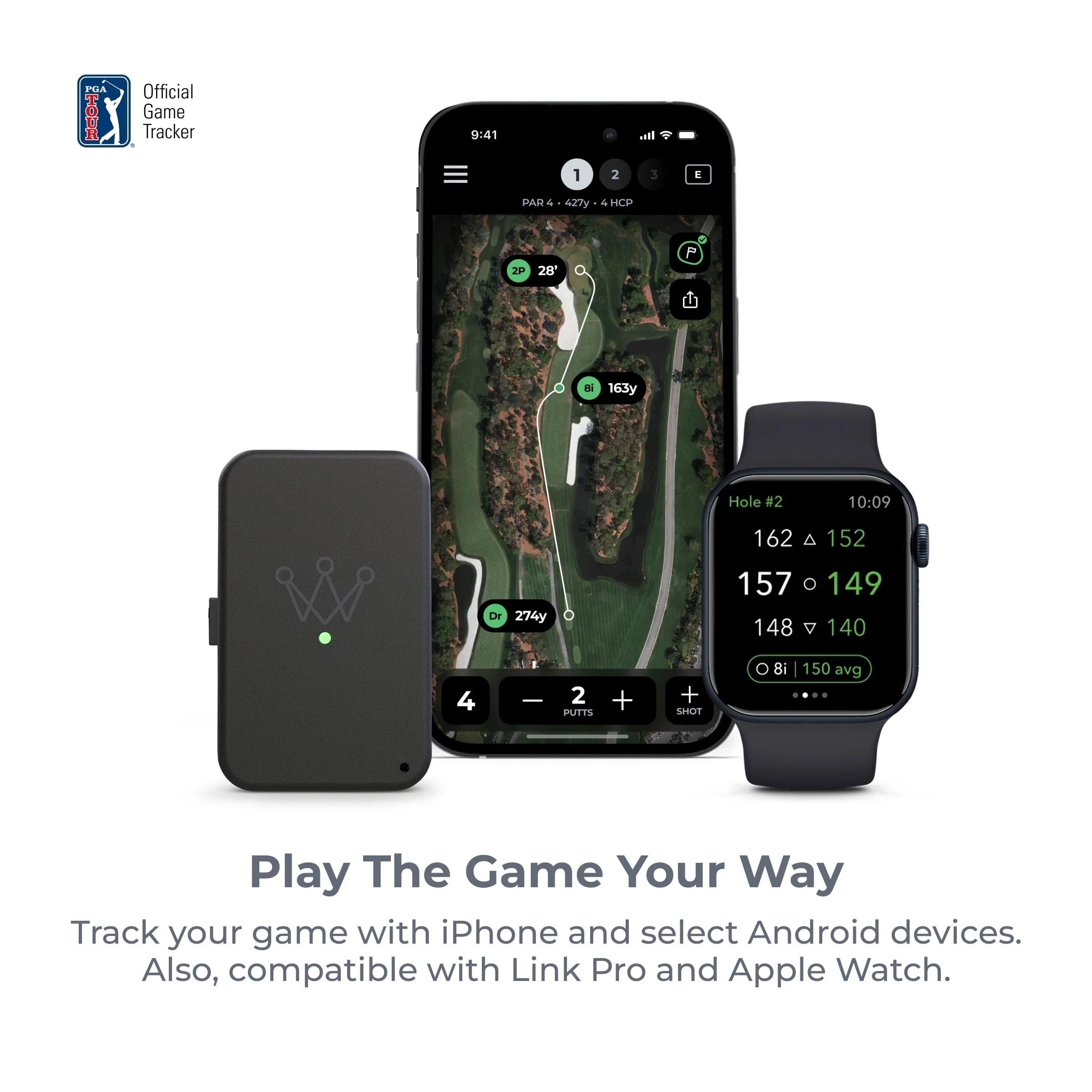 Arccos Golf Smart Sensors Gen 4, Automatic Golf Game Tracking System with A.I. Powered GPS Rangefinder, Smart Club Distances, Weather-Resistant, Smoke, 80015 - Image 6