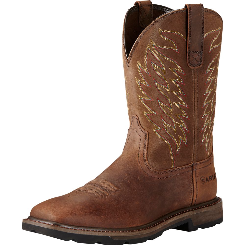 Ariat 10020059 Work Mens Groundbreaker Work Boot, Brown, 11 2E US