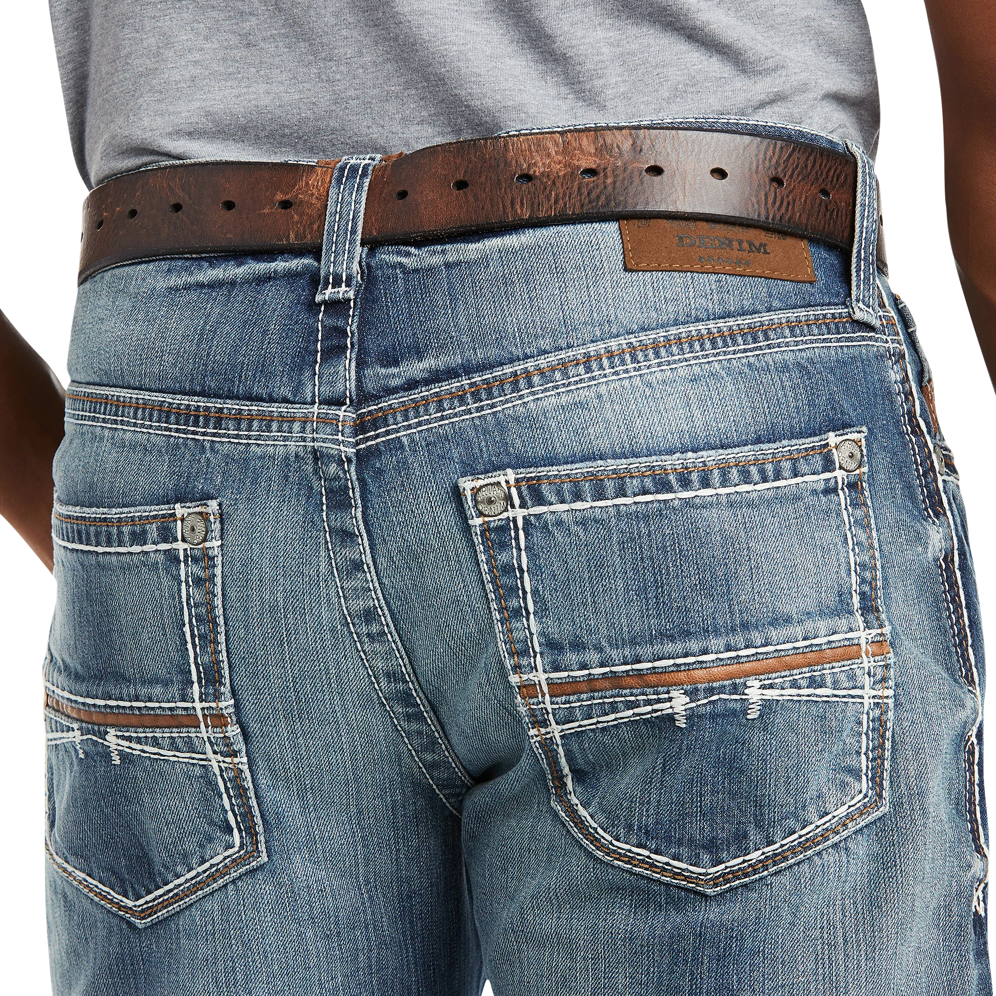 Ariat M4 Low Rise Coltrane Bootcut Jeans for Men - Durango - 36x34 - Image 4