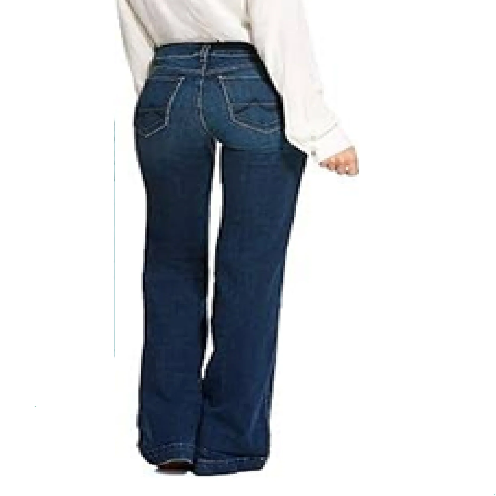 Ariat Mid-Rise Stretch Kelsea Wide-Leg Jeans for Ladies - Joanna - 27 - Image 2