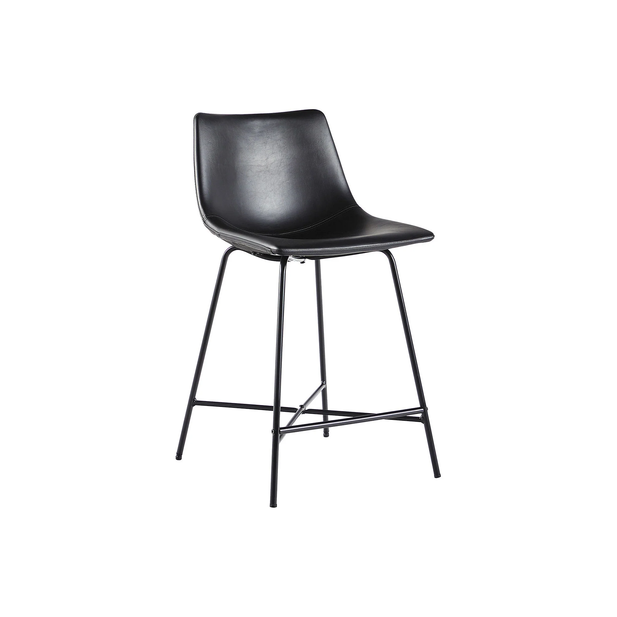 Asstd National Brand 2-Pc. Counter Height Upholstered Bar Stool - BLACK ONE SIZE - Image 3