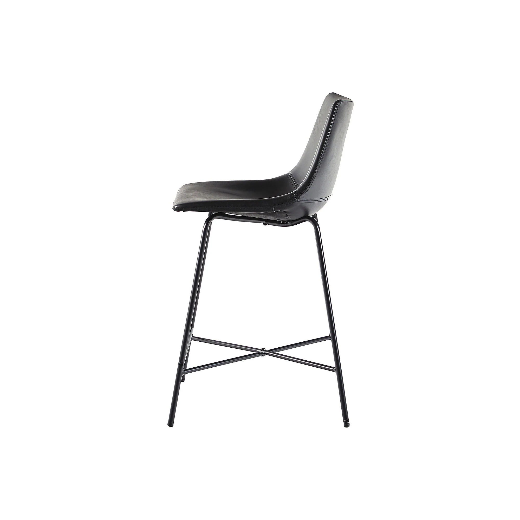 Asstd National Brand 2-Pc. Counter Height Upholstered Bar Stool - BLACK ONE SIZE - Image 4