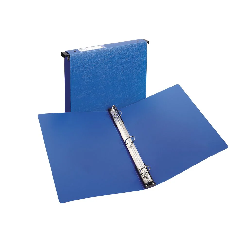 Avery Hanging Storage 3 Ring Binder, 1 Inch Round Rings, Blue, 1.4 Inch Spine, 14800