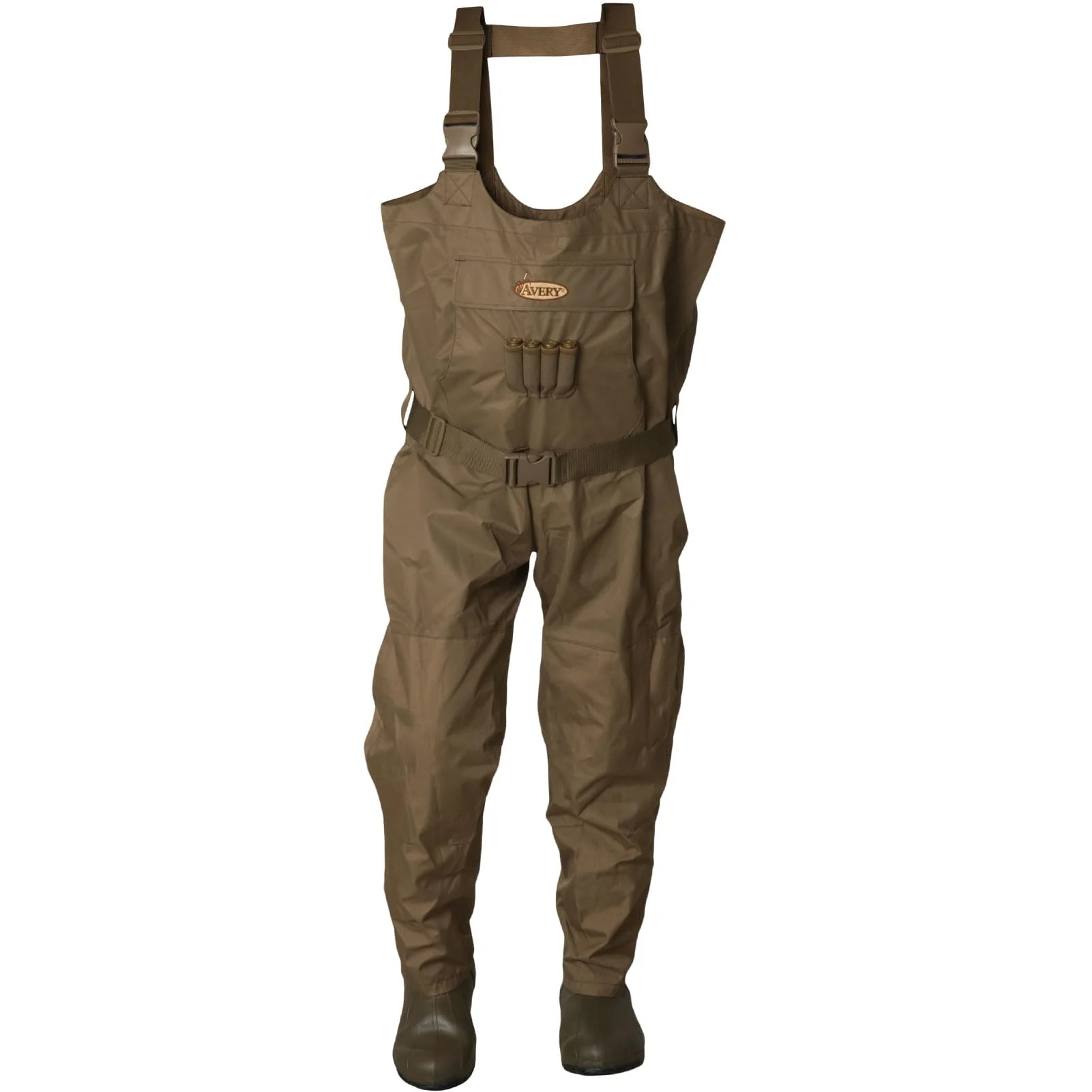 Avery Outdoors Breathable Insulated Fishing Wader, Mossy Oak Bottomland, Size 11 Stout Fit, High Waist