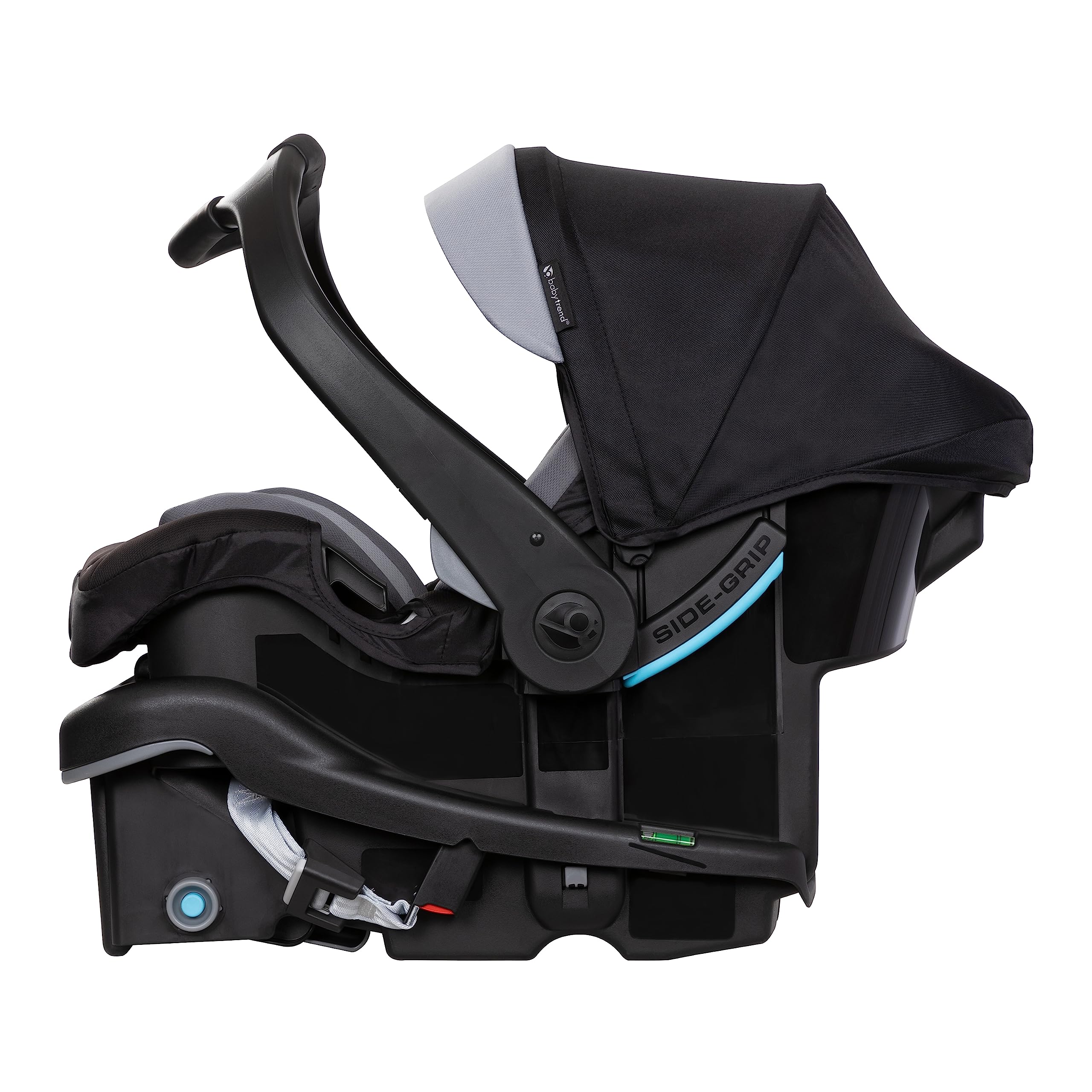 Baby Trend Secure-Lift Infant Car Seat, Ergonomic PRO Side Grip, No-Twist Harness Indicators, Anti-Rebound Bar Handle, Multi-Position Base, Adjustable Headrest, Dash Black - Image 6