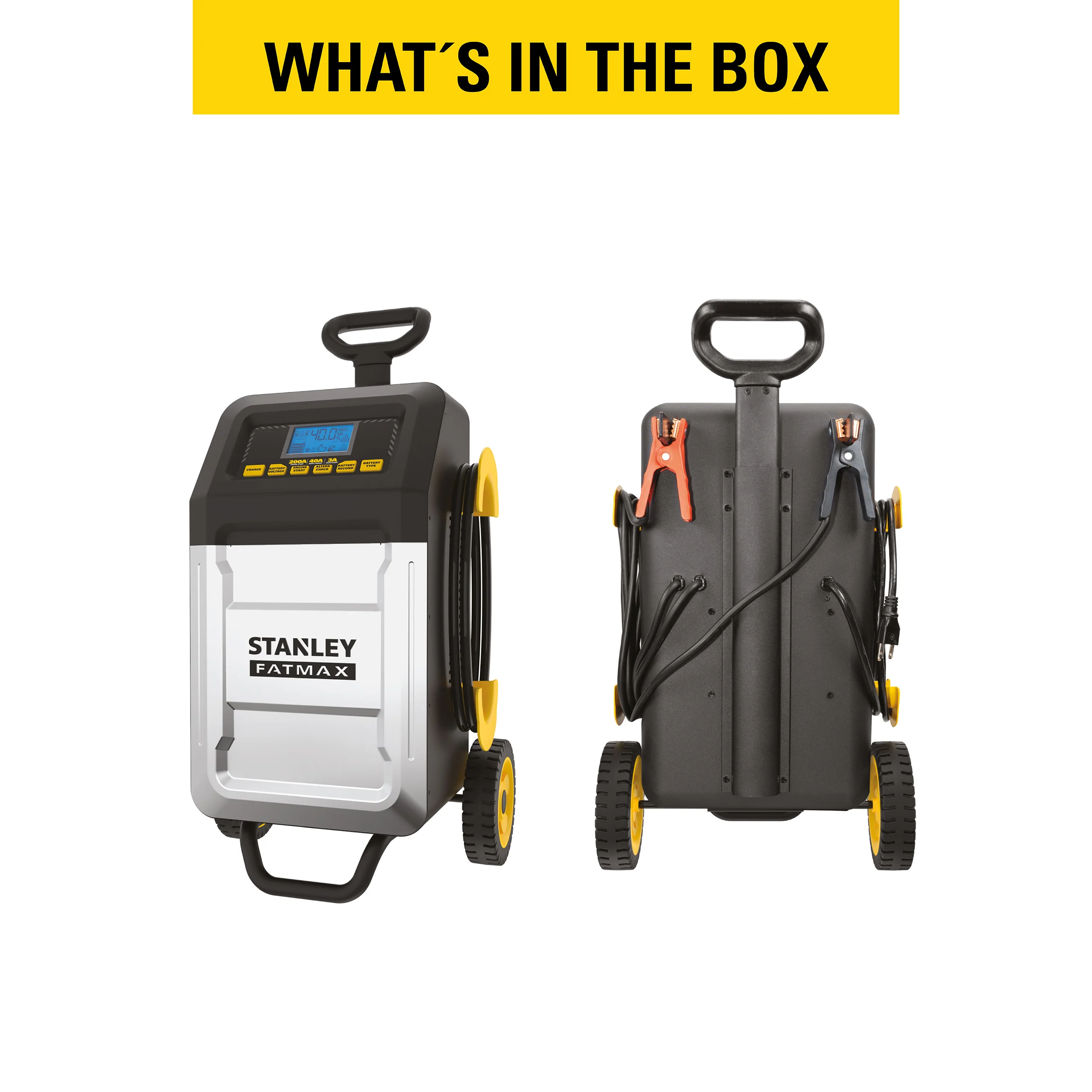 Baccus Global BC200F Stanley FatMax 200 Amp Rolling Battery Charger - Image 4