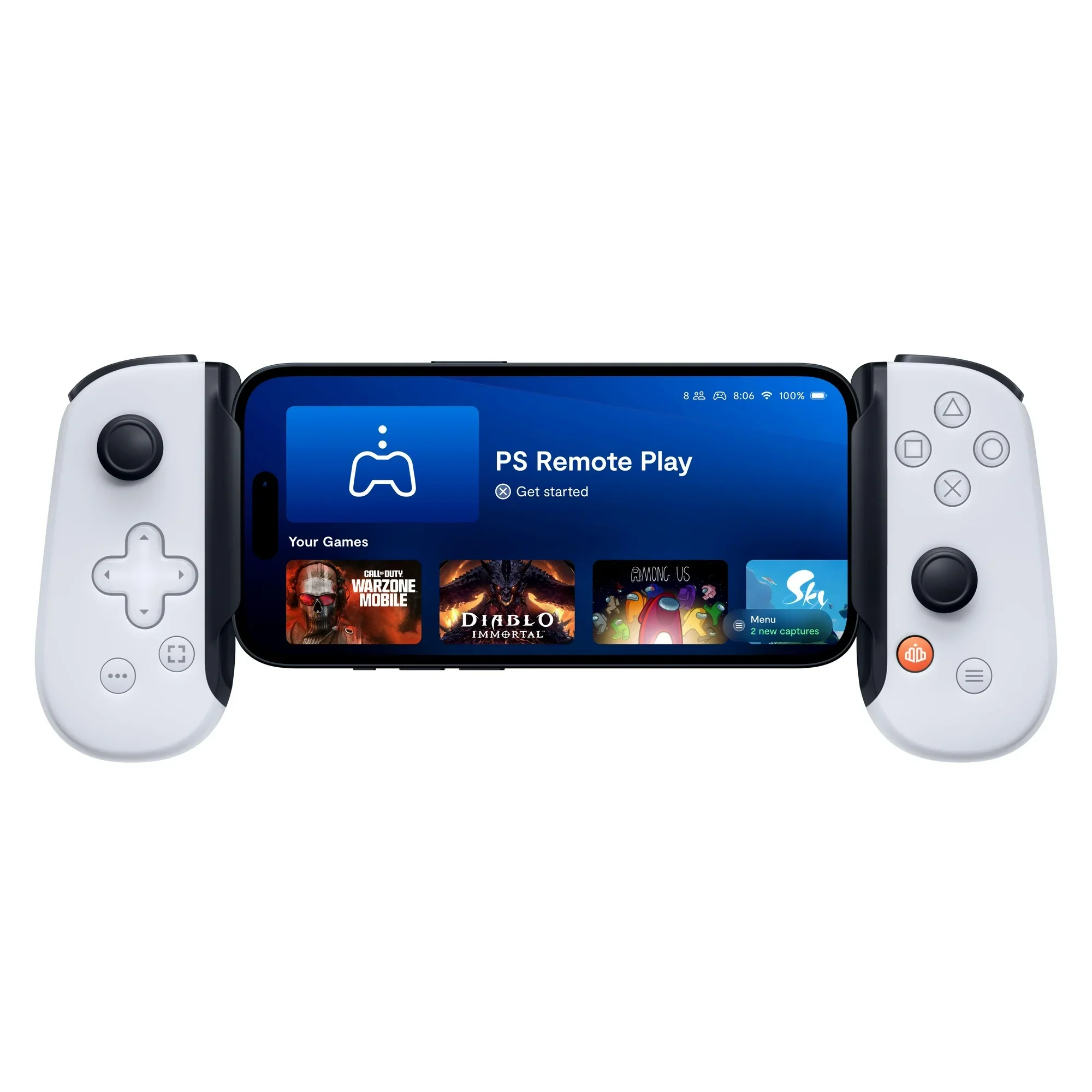 Backbone BB-51-P-WSW One PlayStation Edition (USB-C) - Mobile Gaming Controller, White - Image 2