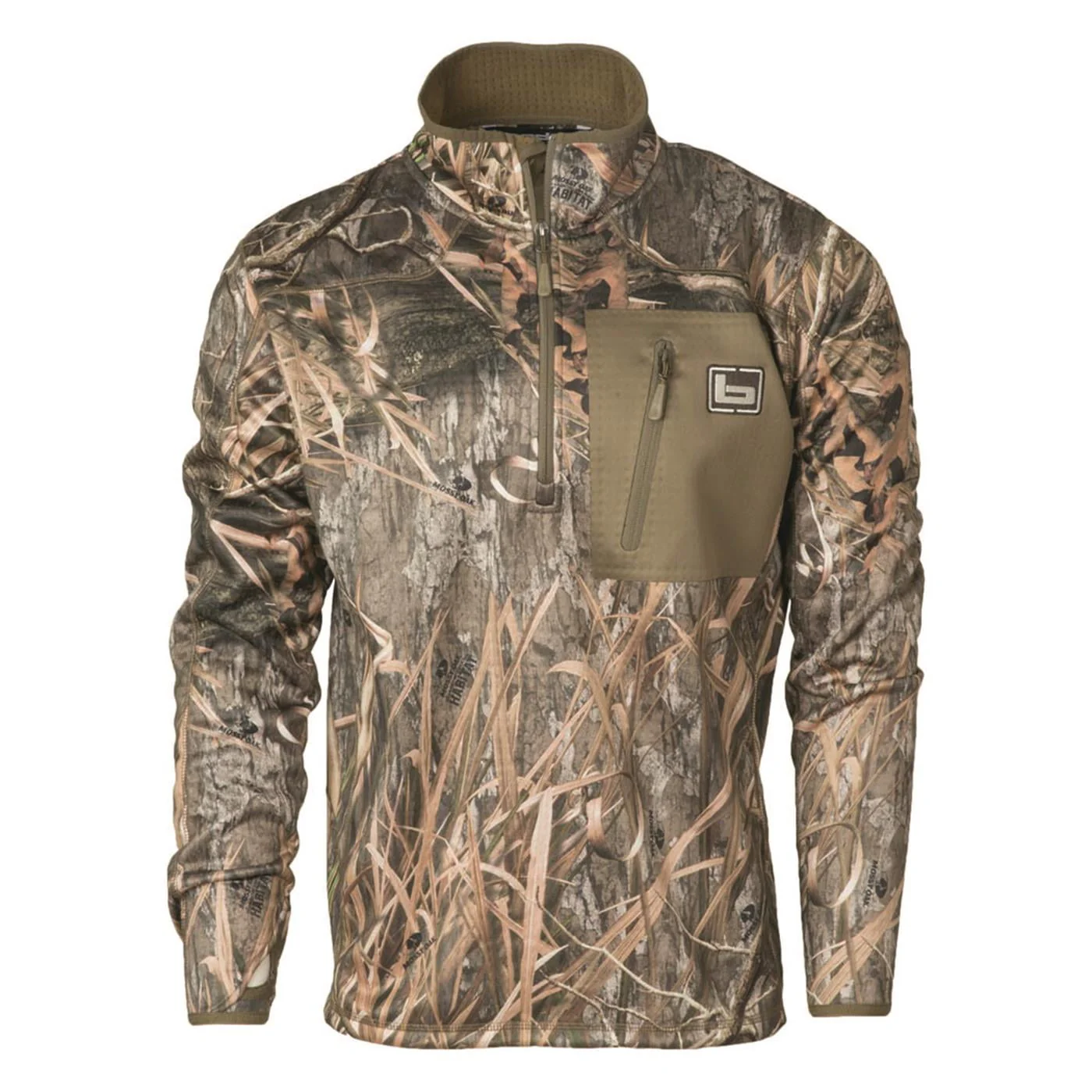 Banded Mid Layer Fleece Quarter-Zip Pullover - Realtree MAX-7 - 2XL - Image 3