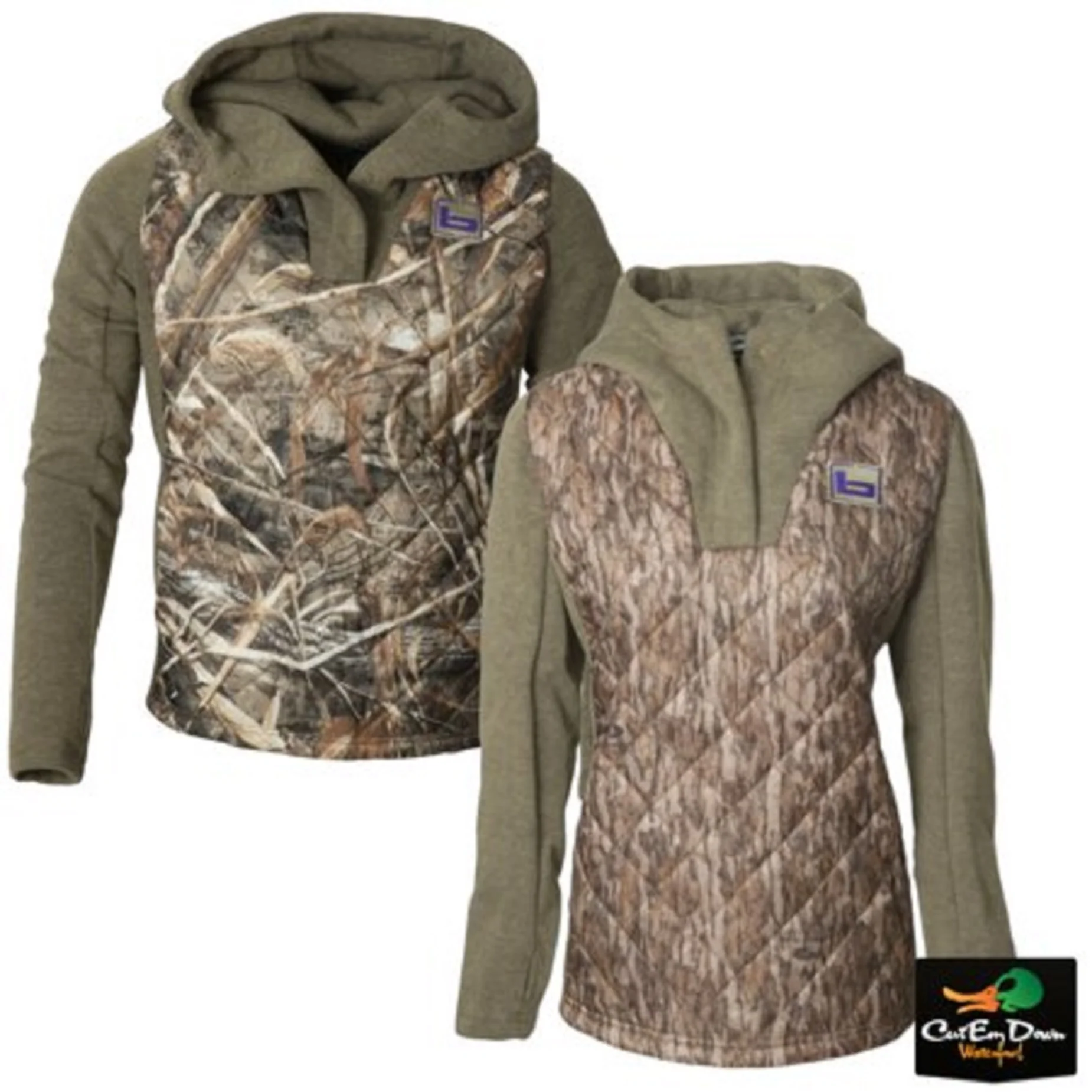 Banded Womens Kinetic Hybrid Hoodie Mossy Oak Bottomland L