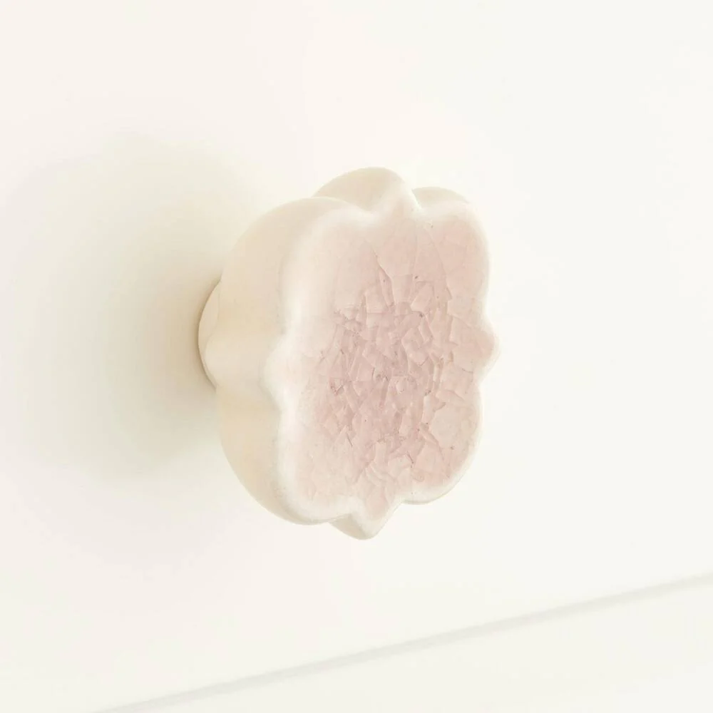 Barreau Porcelain Cabinet Knob - Rosewood