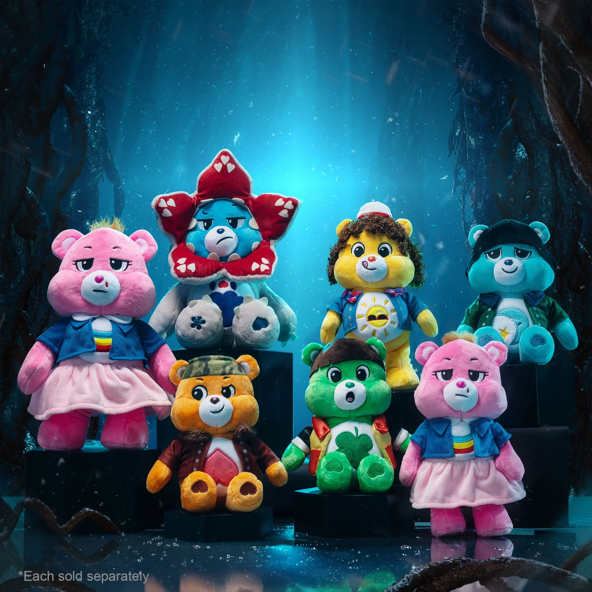 Basic Fun Care Bears Stranger Things Tenderheart Bear as Lucas 9in Plush Multicolor 23057 - Image 3
