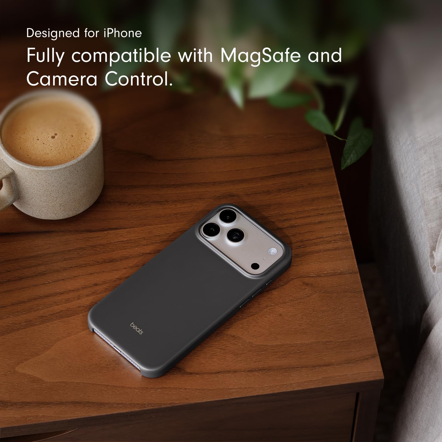 Beats iPhone 17 Pro Max Case with MagSafe Compatibility and Camera Control, Matte Finish, Granite Gray, MGJD4LL/A - Image 6