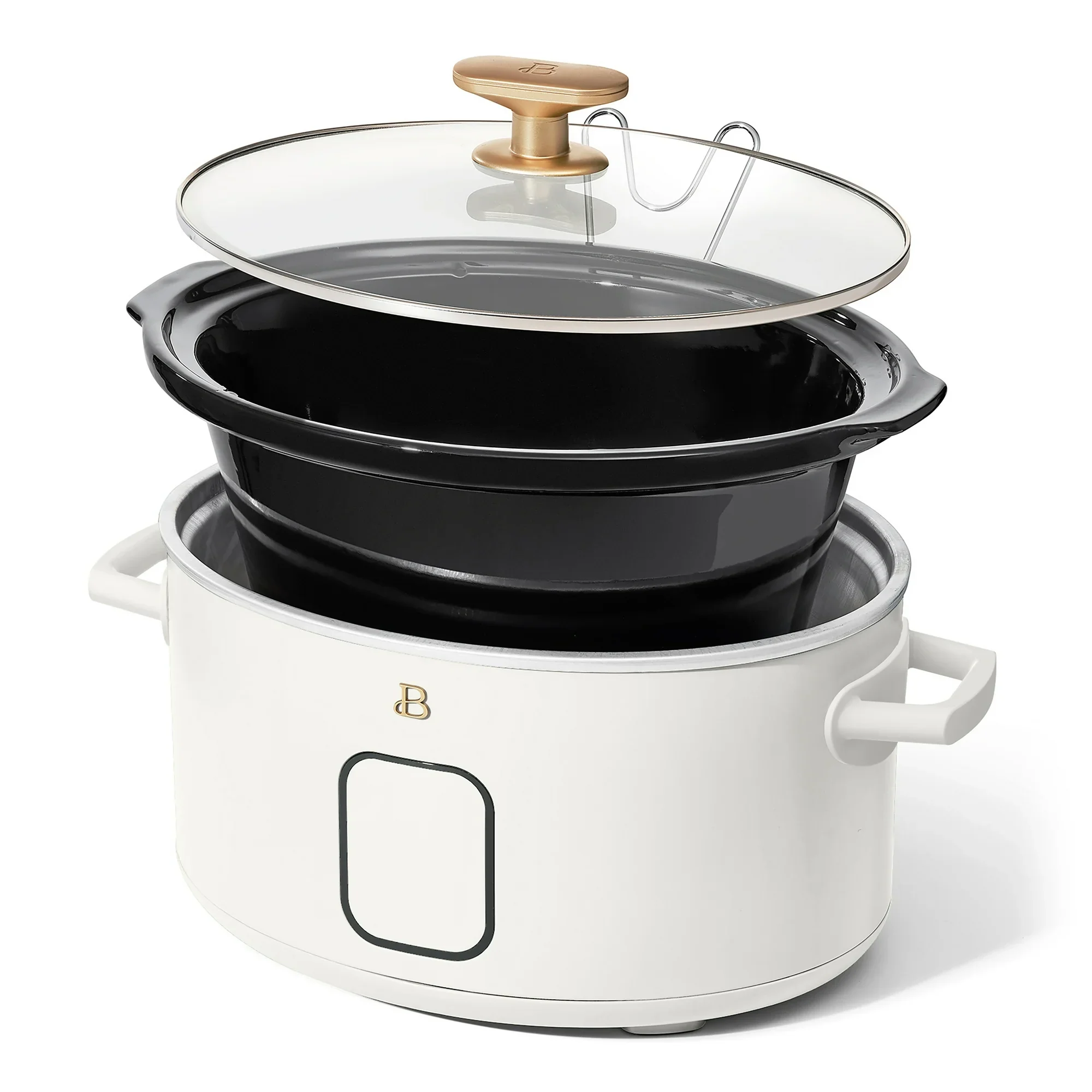 Beautiful 19162 6 Qt Programmable Slow Cooker, White Icing by Drew Barrymore - Image 2