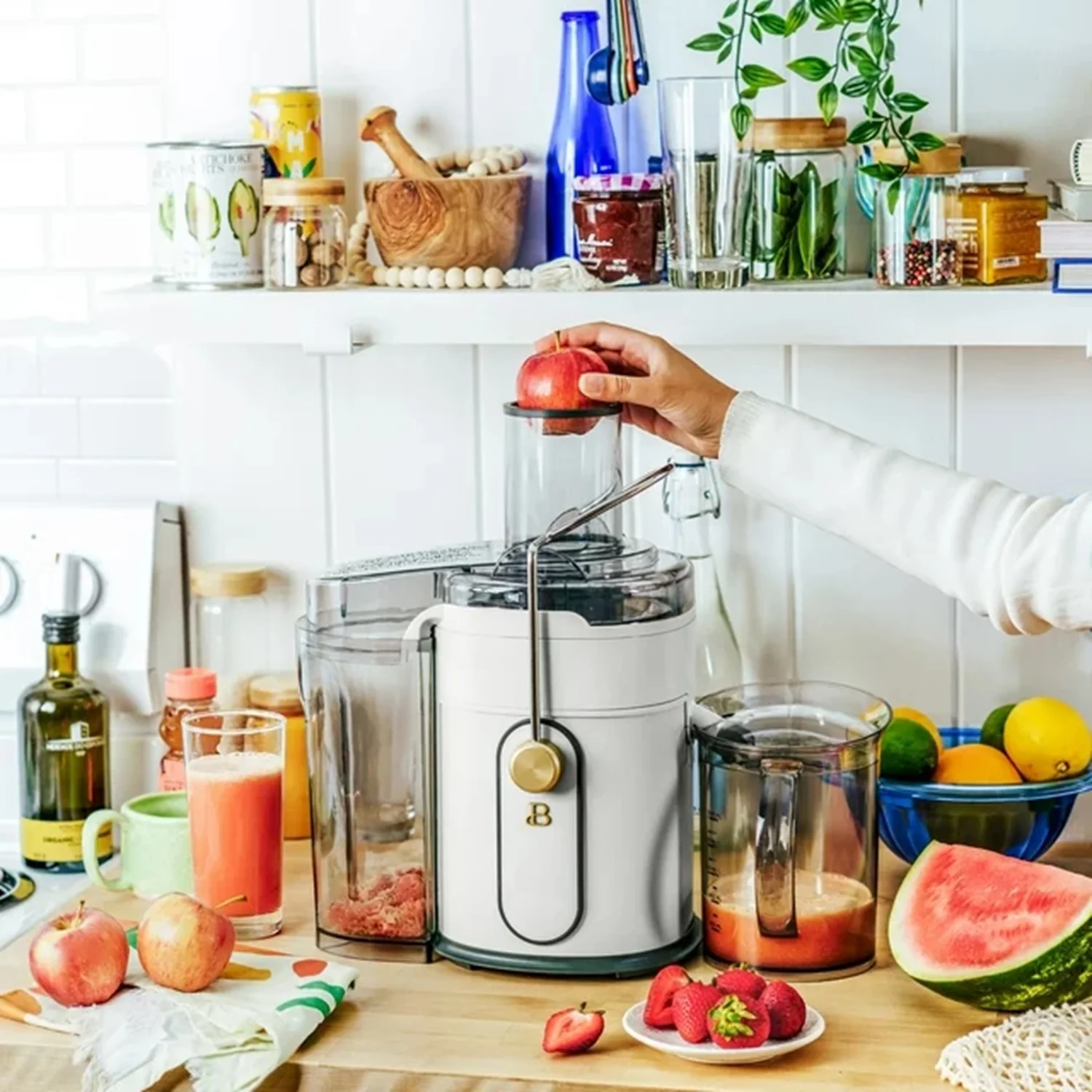 Beautiful 19177 5-Speed 1000W Electric Juice Extractor - Image 2