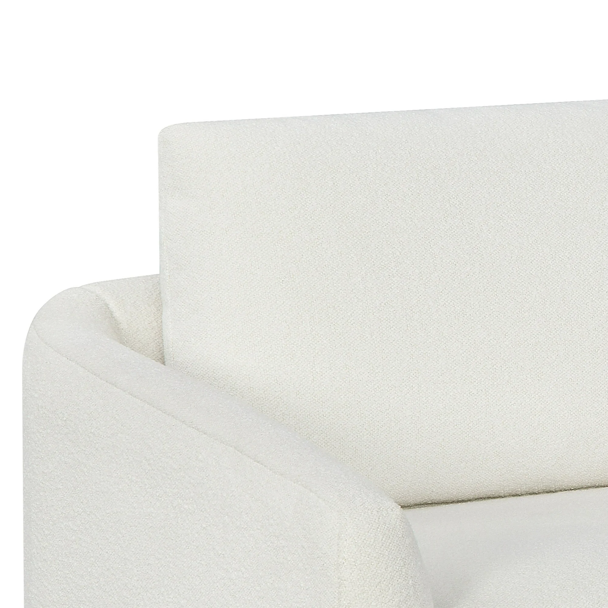 Beautiful LS-BT-019 Drew Small Space Sofa, Cream - Image 3
