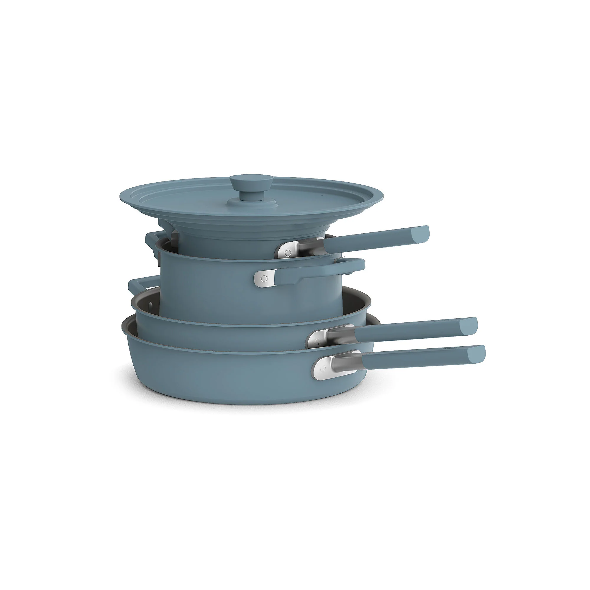 Bella Storemore Fits-Anywhere Ceramic 9-Pc. Cookware Set - SURF ONE SIZE
