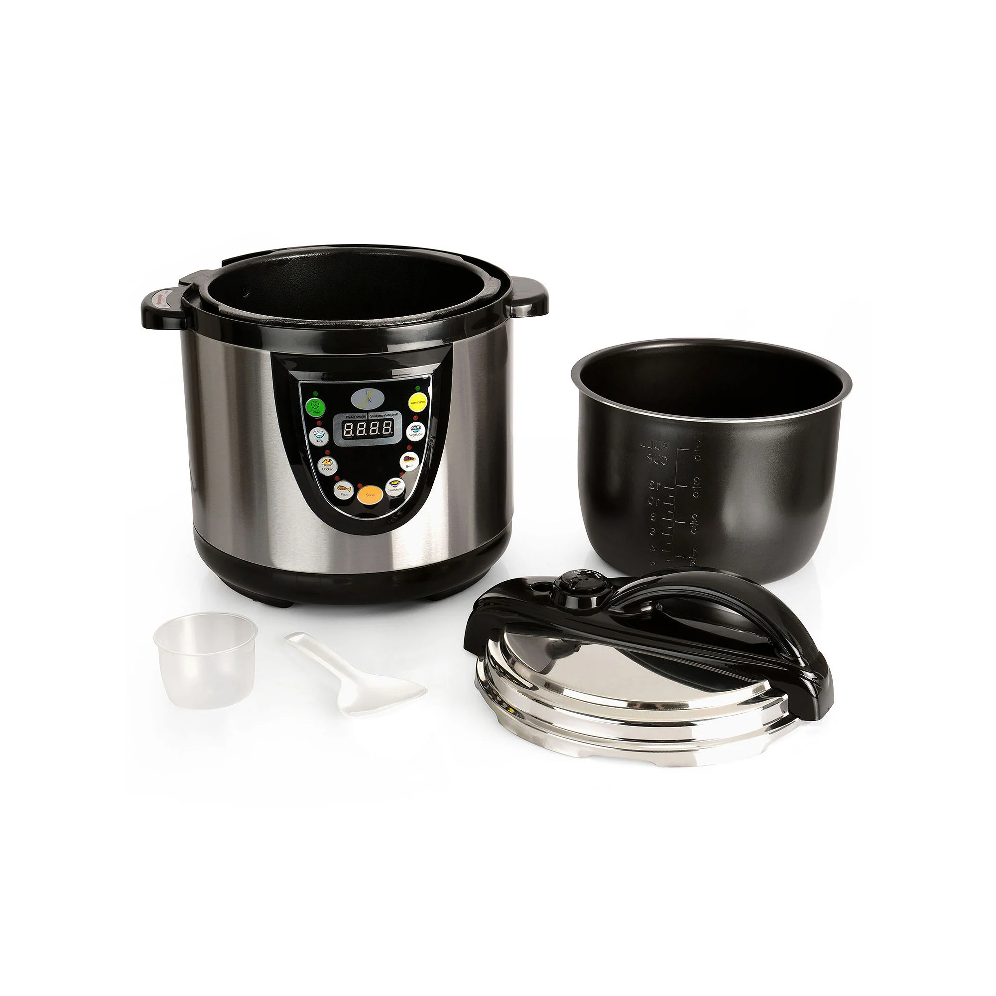 Berghoff Pressure Cooker 6.3-Qt. - BLACK SILVER ONE SIZE - Image 2