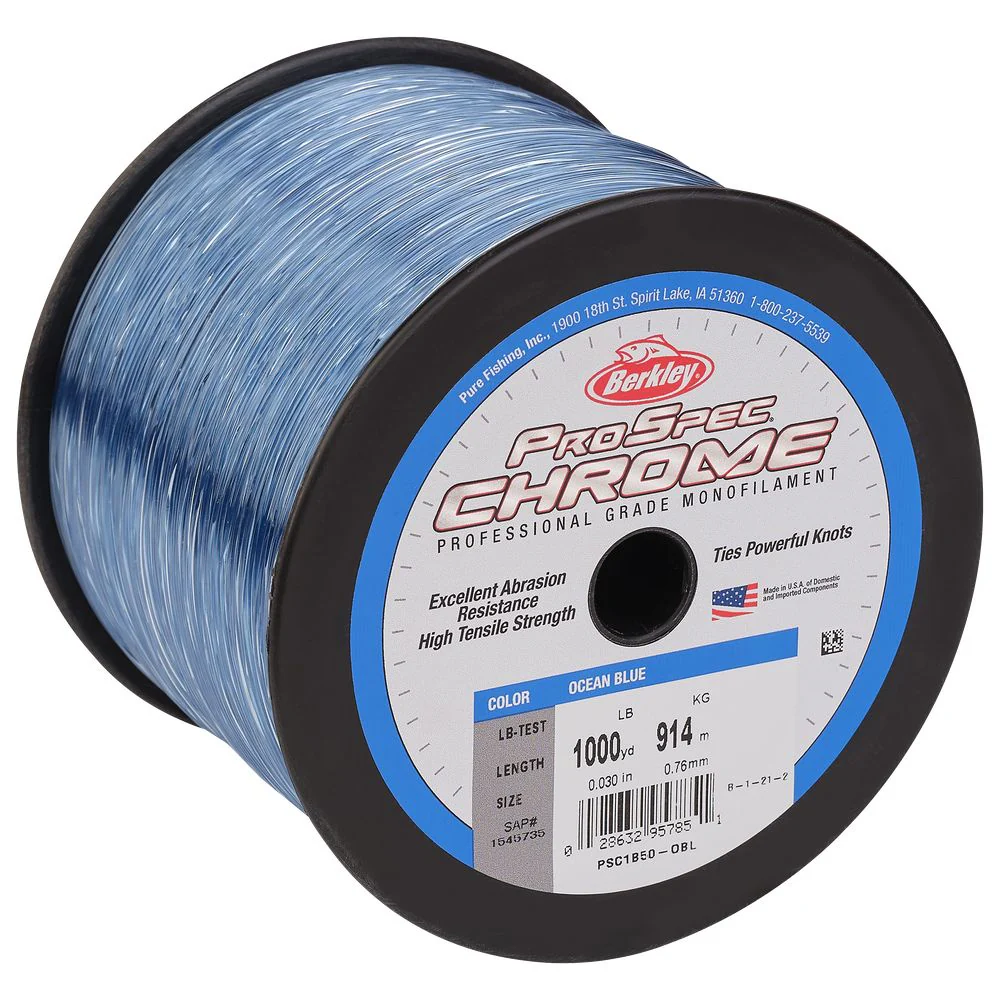 Berkley ProSpec Chrome Monofilament Fishing Line - Ocean Blue - 20 lb.