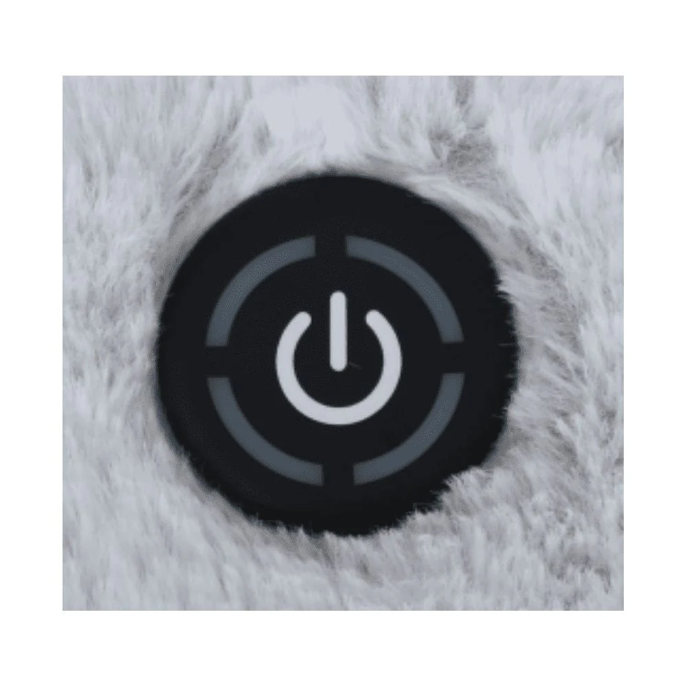 Berkshire Blanket UN46001324022C1 Tipped Faux Fur Reverse Velvet Plush Heated Throw Blanket, Tipped Grey, 50"x60" - Image 4