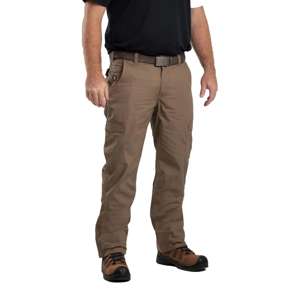 Berne Flame-Resistant Ripstop Cargo Pants for Men - Putty - 48x30 - Image 3