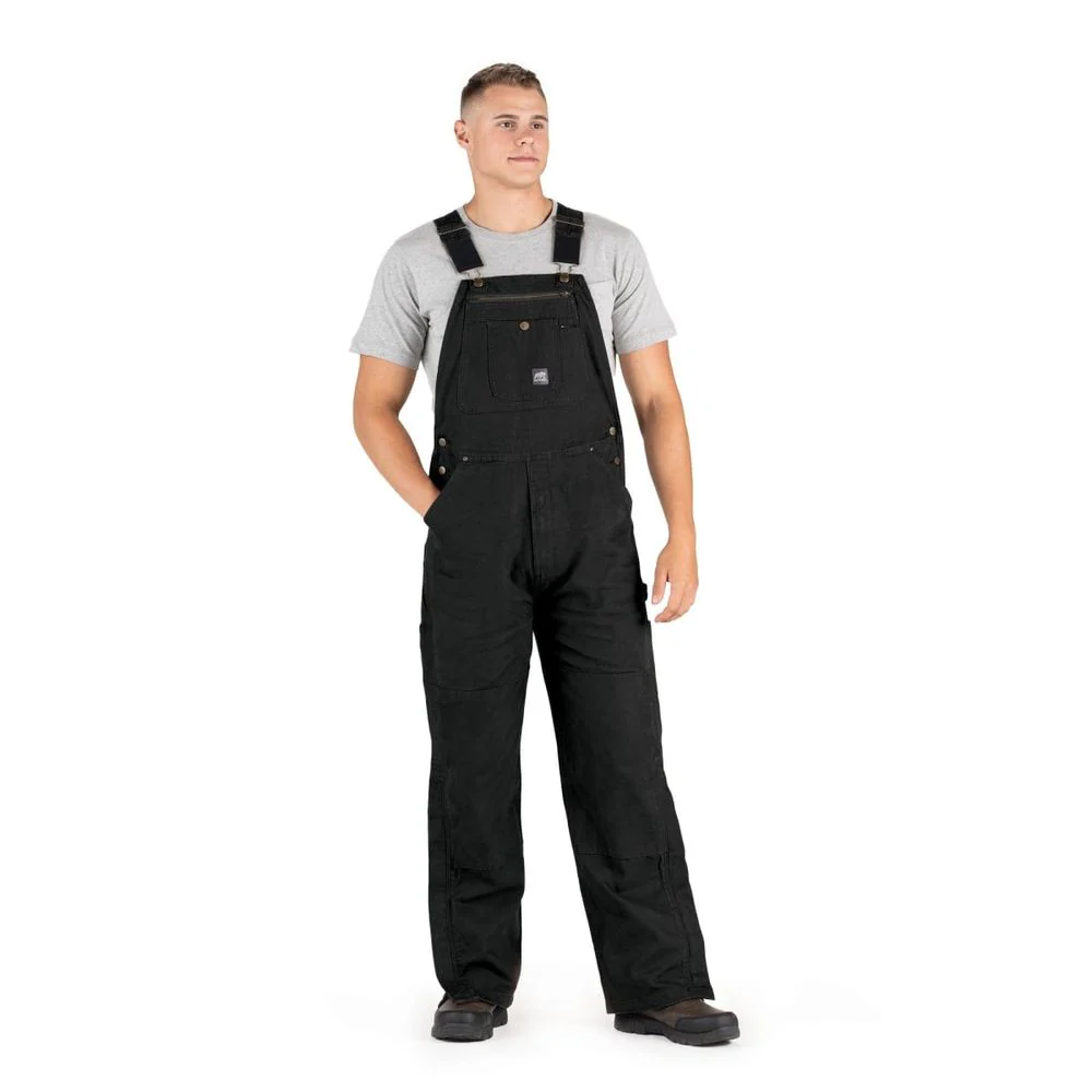 Berne B1068bks360 Heartland Unlined Washed Duck Bib Overalls, Size: 36x30 - Image 2