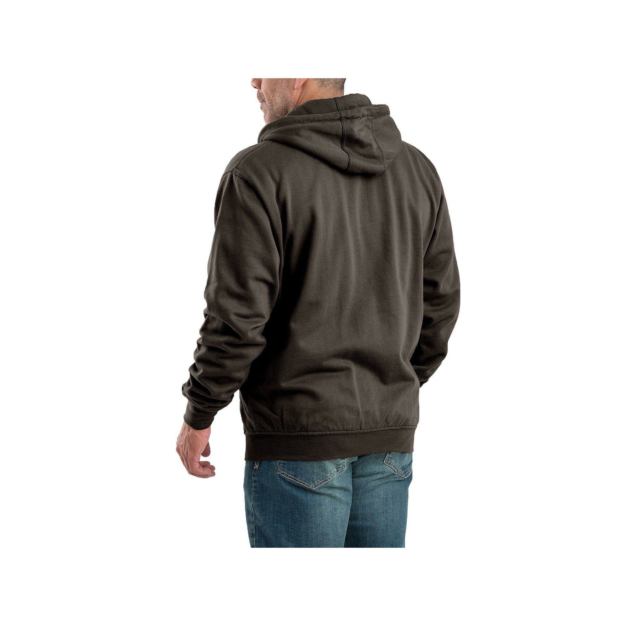 Berne SZ101CHR480 Heritage Thermal-Lined Full-Zip Hooded Sweatshirt, XL, Charcoal - Image 2