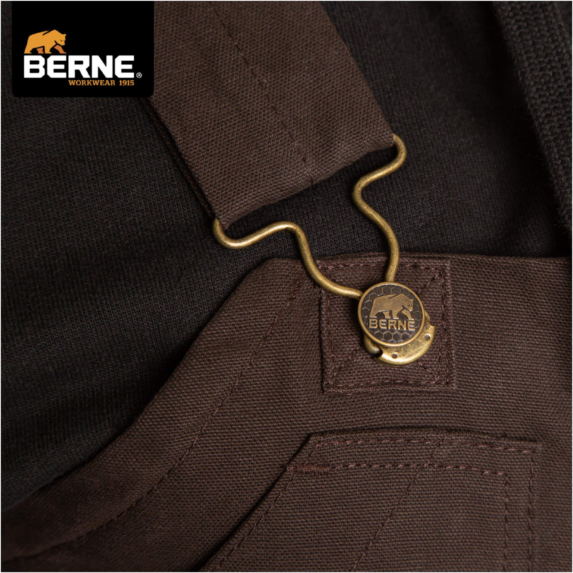 Berne WB515PLMT600 Softstone Duck Insulated Bib Overalls for Ladies - Plum - 4XL - Tall - Image 5