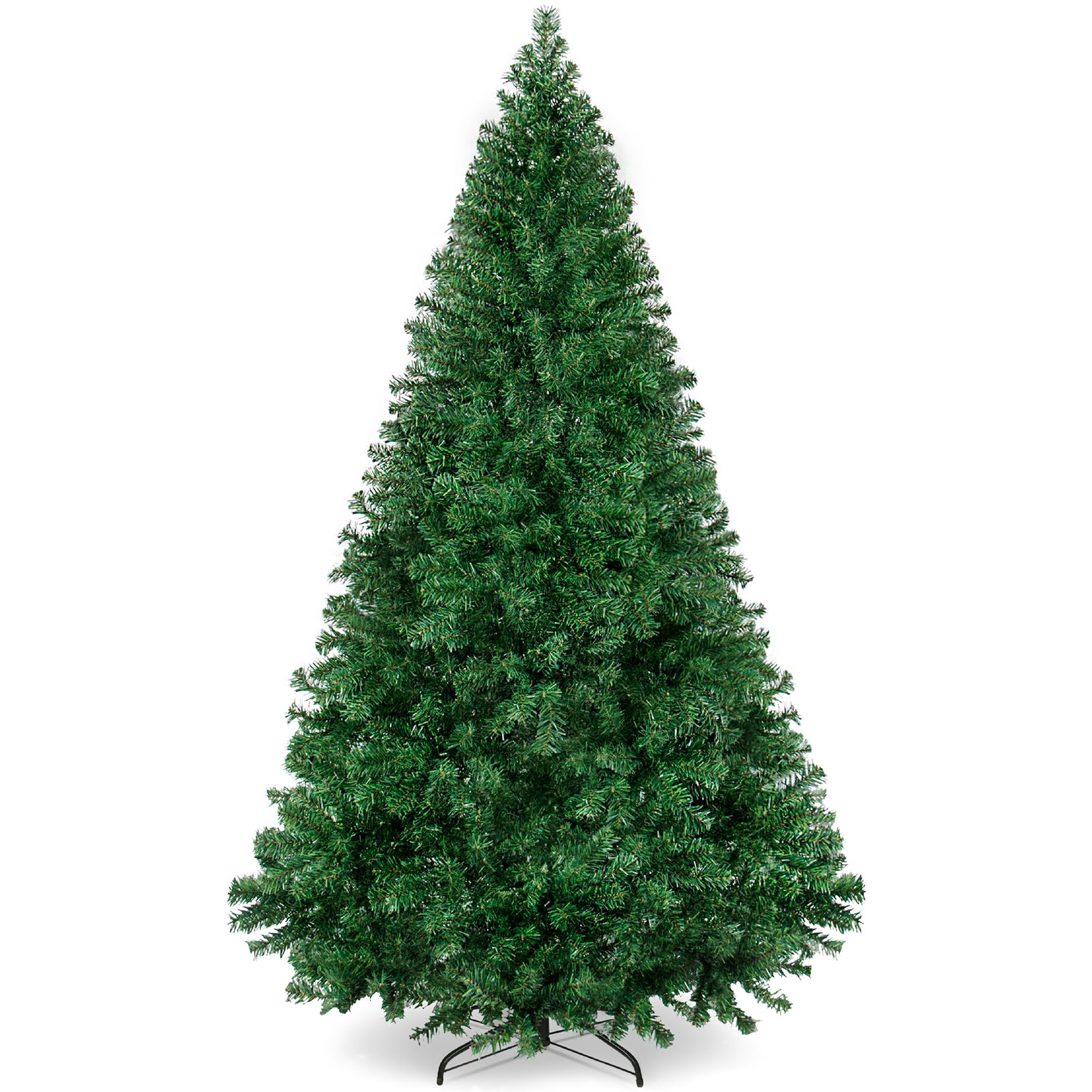 Best Choice Products Artificial Christmas Tree, 7.5ft Premium Hinged Pine Design, 1,346 Tips, Metal Base, Green
