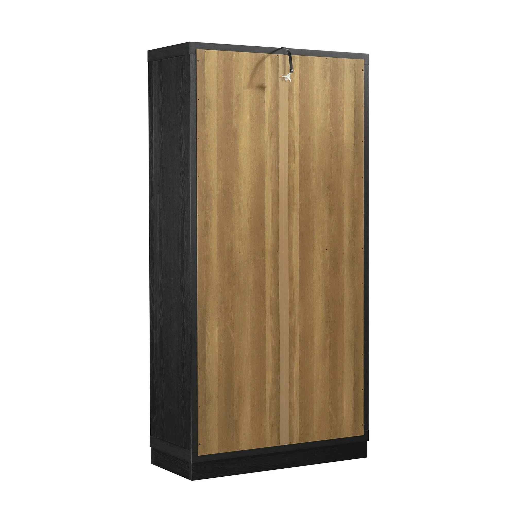 Better Homes & Gardens 441422 Ezra Glass Door Storage Cabinet, Rich Black Finish - Image 3