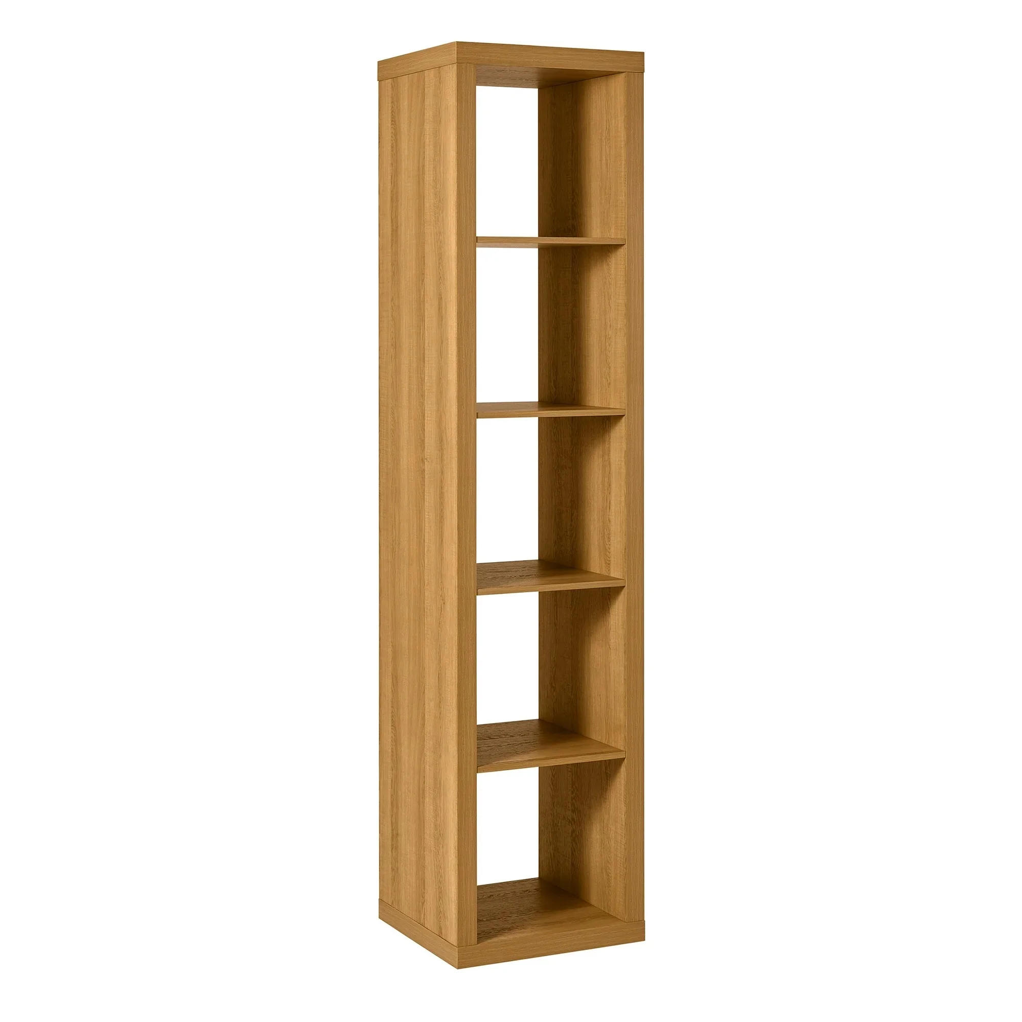 Better Homes & Gardens 5 Cube Vertical Storage Organizer, Light Honey - Image 3