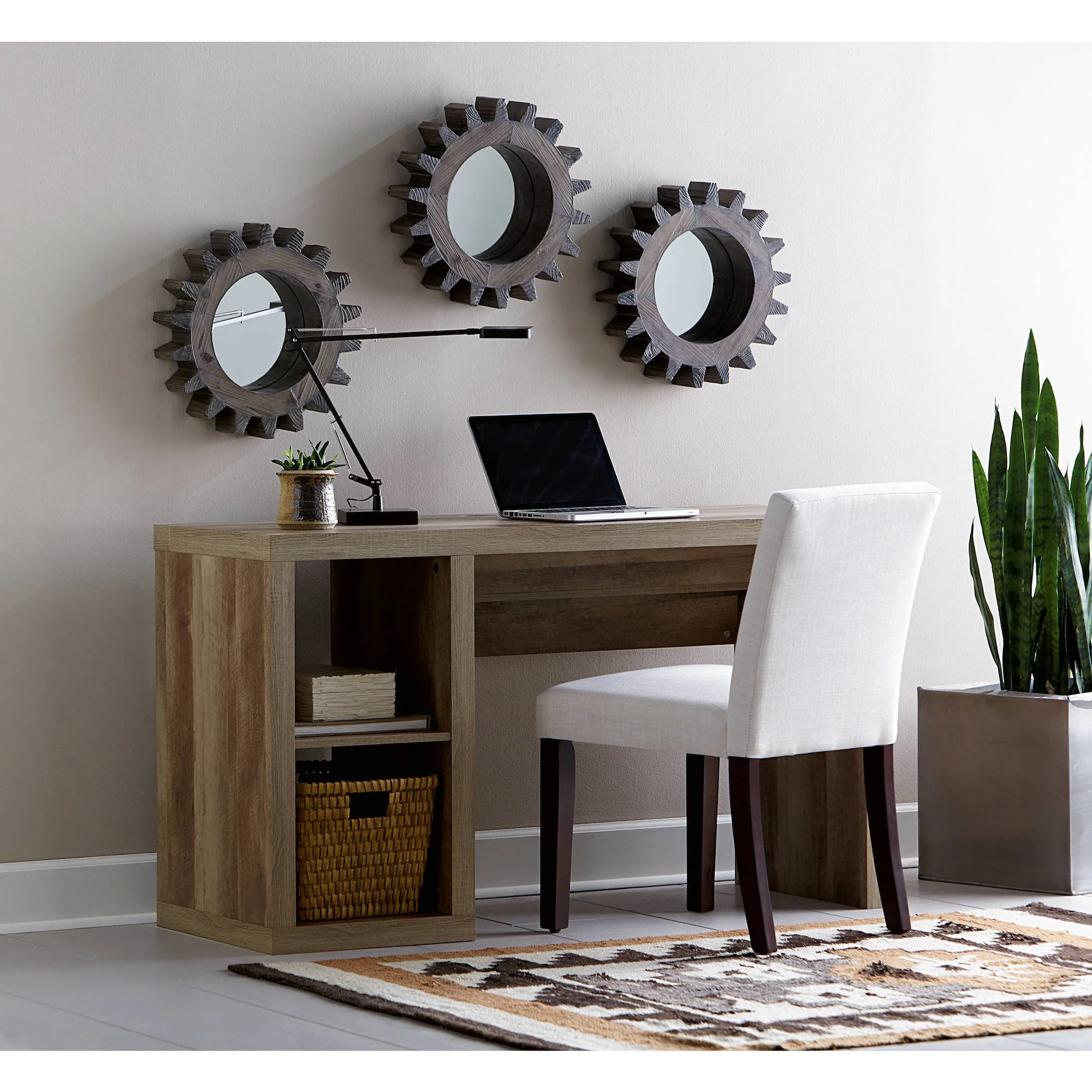 Better Homes & Gardens BH16-084-599-04 Cube Storage Office Desk, Weathered - Image 2