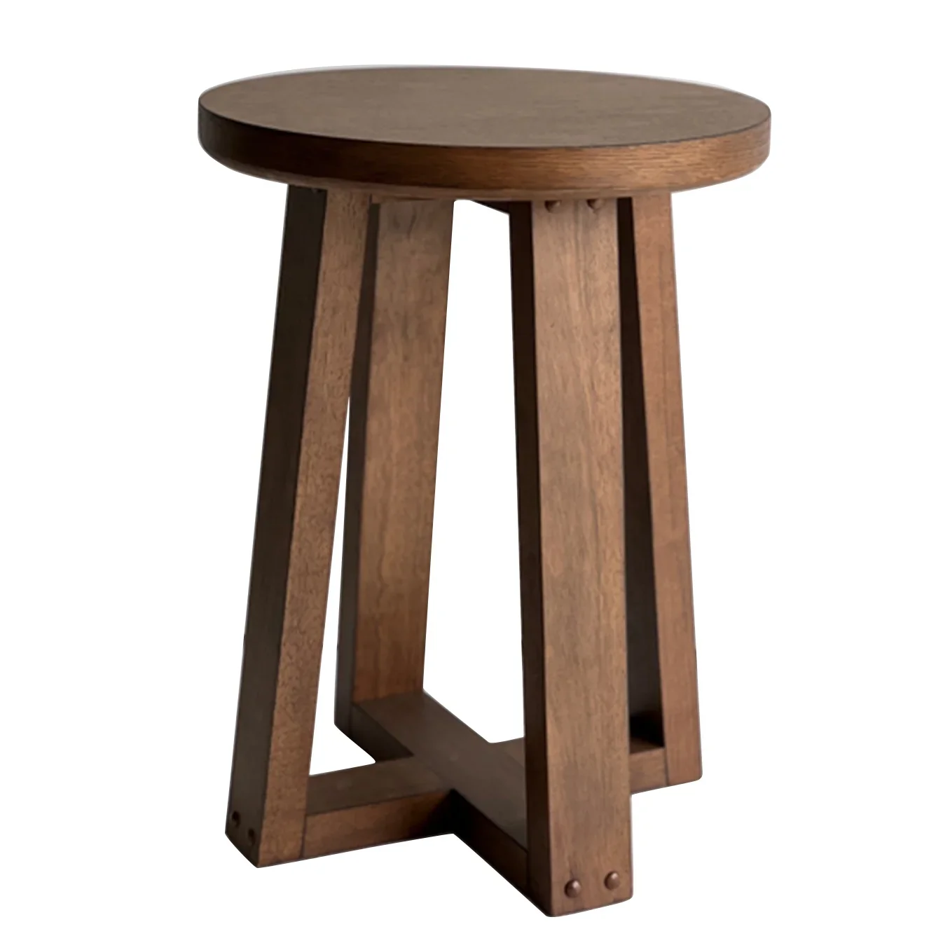 Better Homes & Gardens BH2402125171020 Ezra Round End Table, Walnut Finish - Image 2