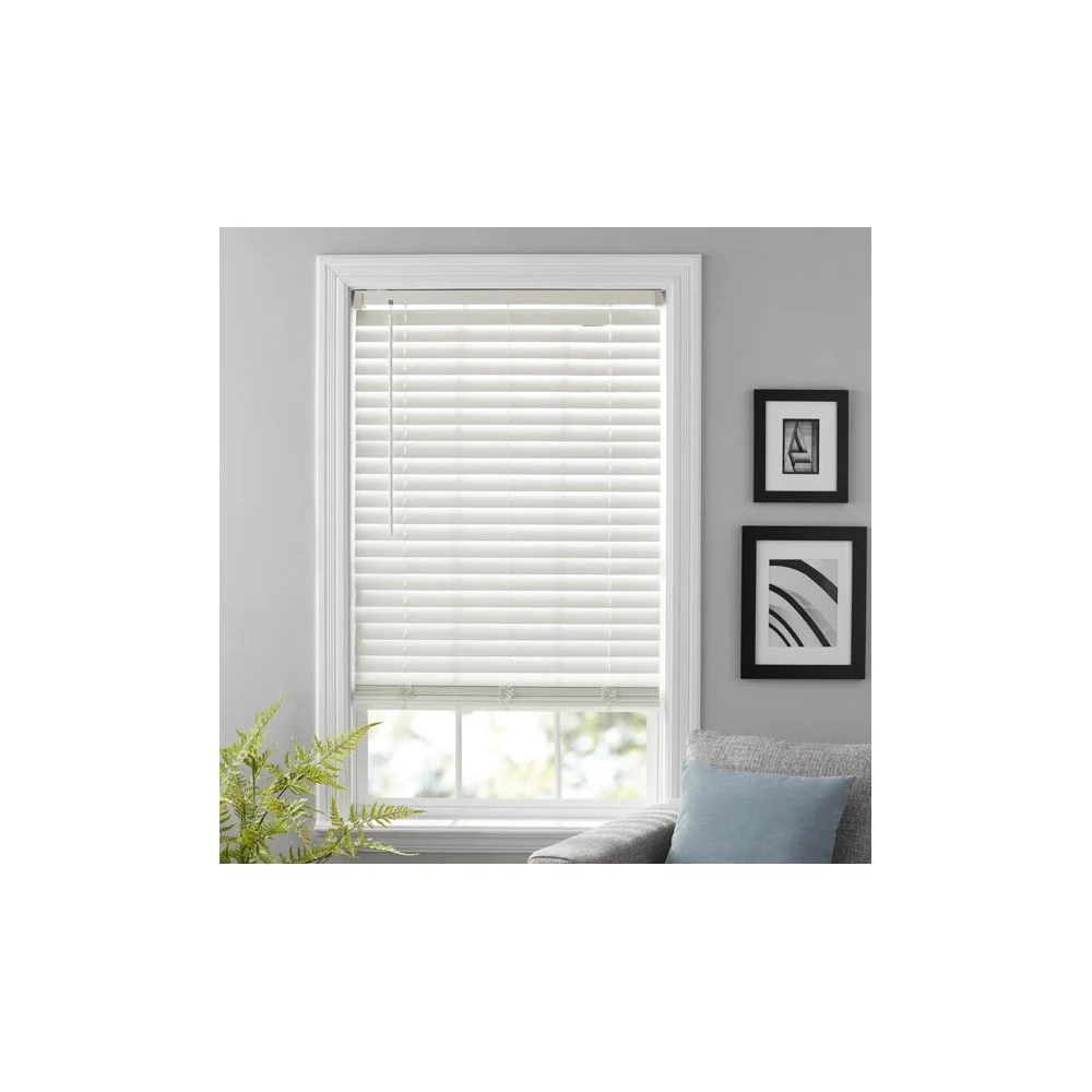 Better Homes & Gardens BH47-064-099-28 2" Cordless Faux Wood Blinds, Antique White, 34" x 64" - Image 3