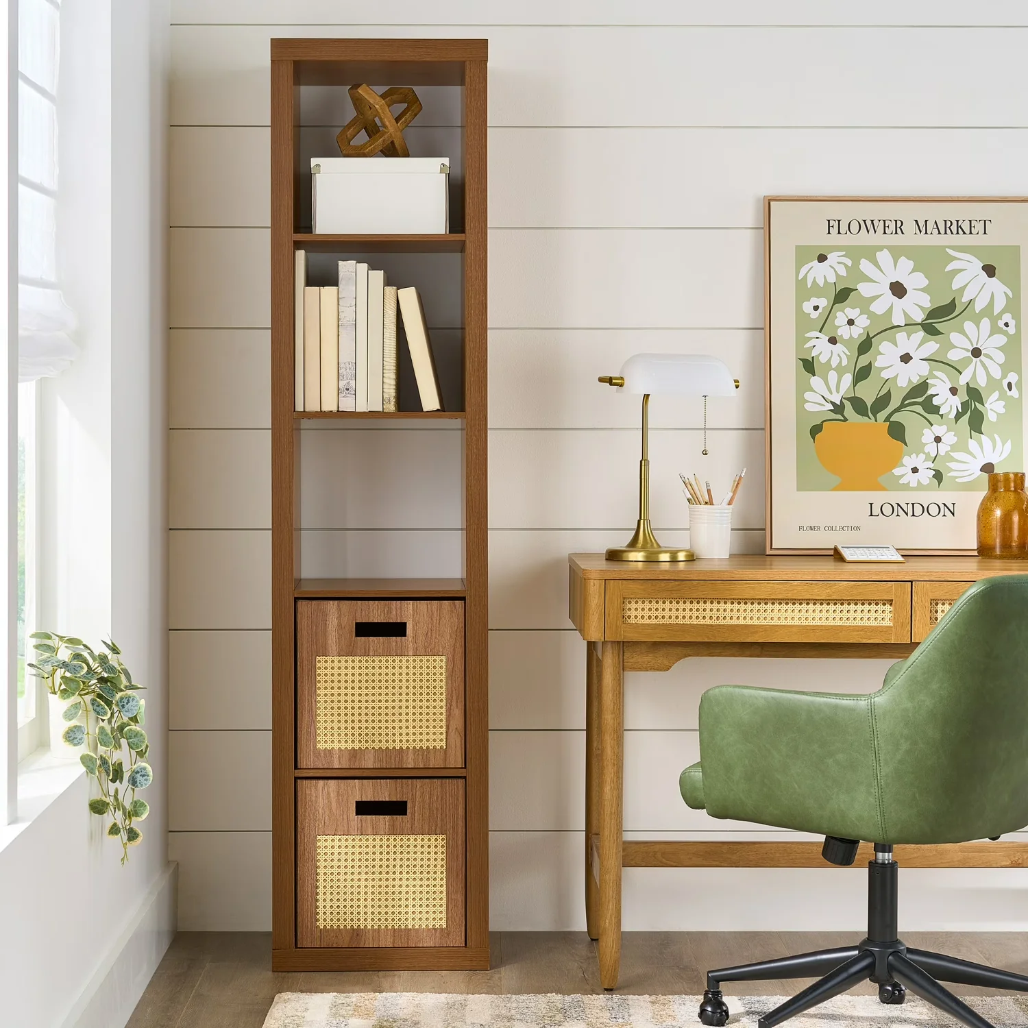 Better Homes & Gardens BH5336278612072 5 Cube Vertical Storage Organizer, Acorn