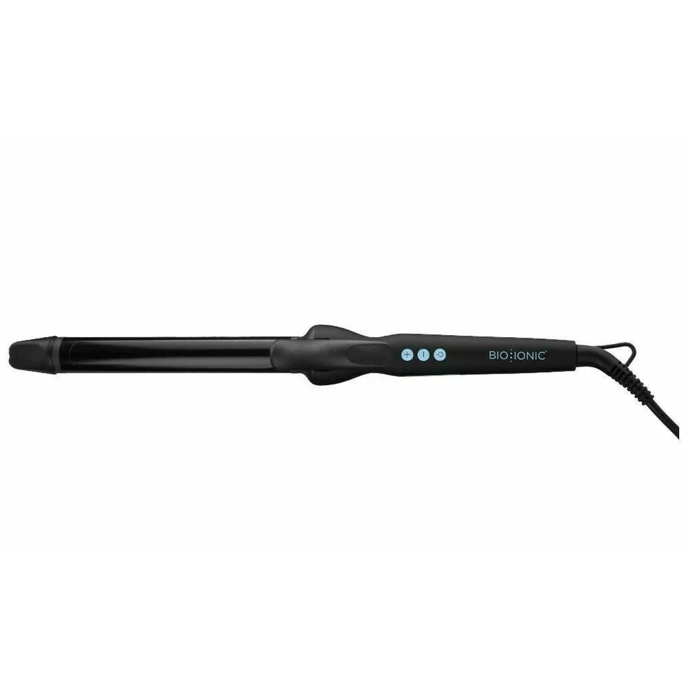 Bio Ionic BILBSCI0916 1.25" Ceramic Long Barrel Spring Hair Curling Iron, Black - Image 2
