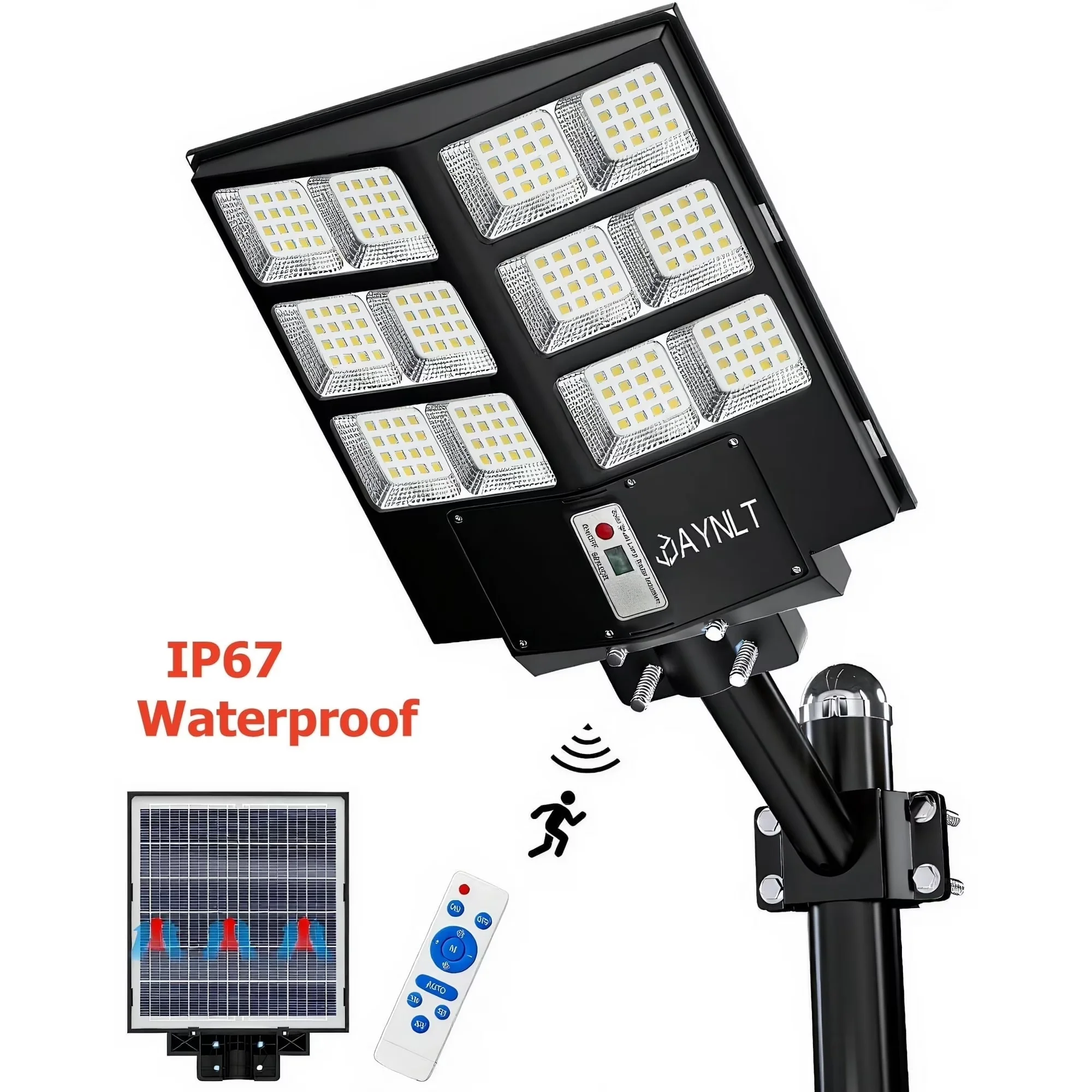 Bjsuc Solar Street Light LED Security Street Outdoor Courtyard Lights