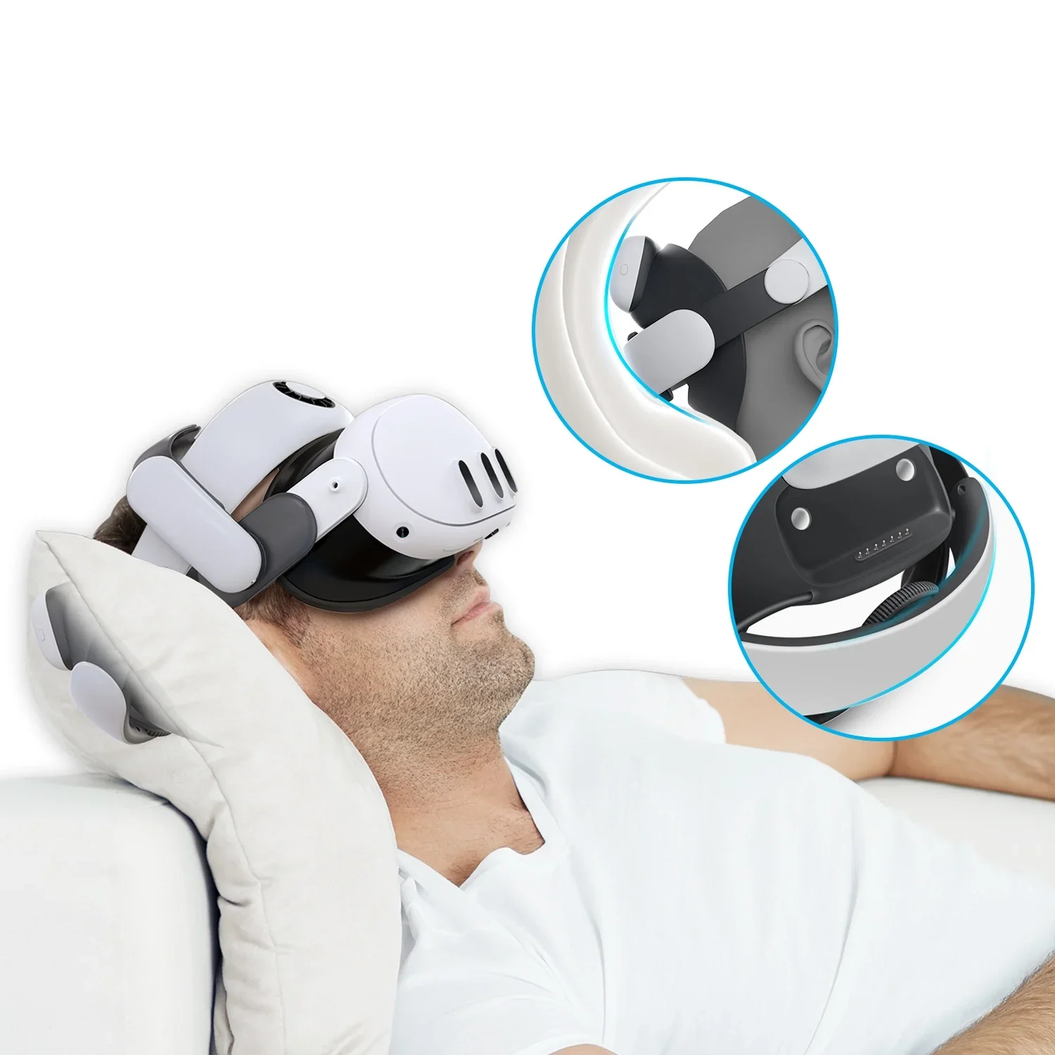 BOBOVR S3 Pro 10000mAh Battery Head Strap Wireless VR Head Strap Accessories, for Meta Quest 3/Quest 3S - Image 3