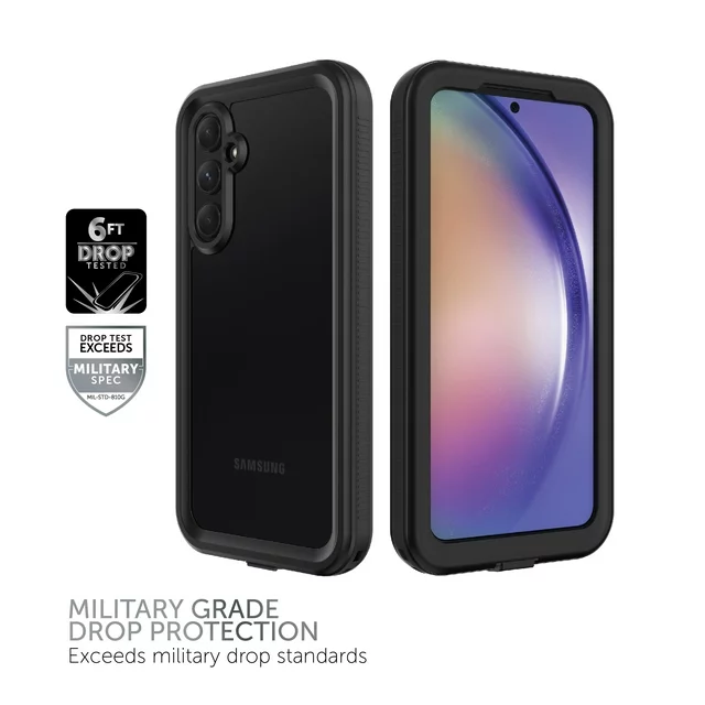 Body Glove 100016884 Samsung Galaxy A54 5G Tidal Waterproof Phone Case, Black/Clear - Image 2