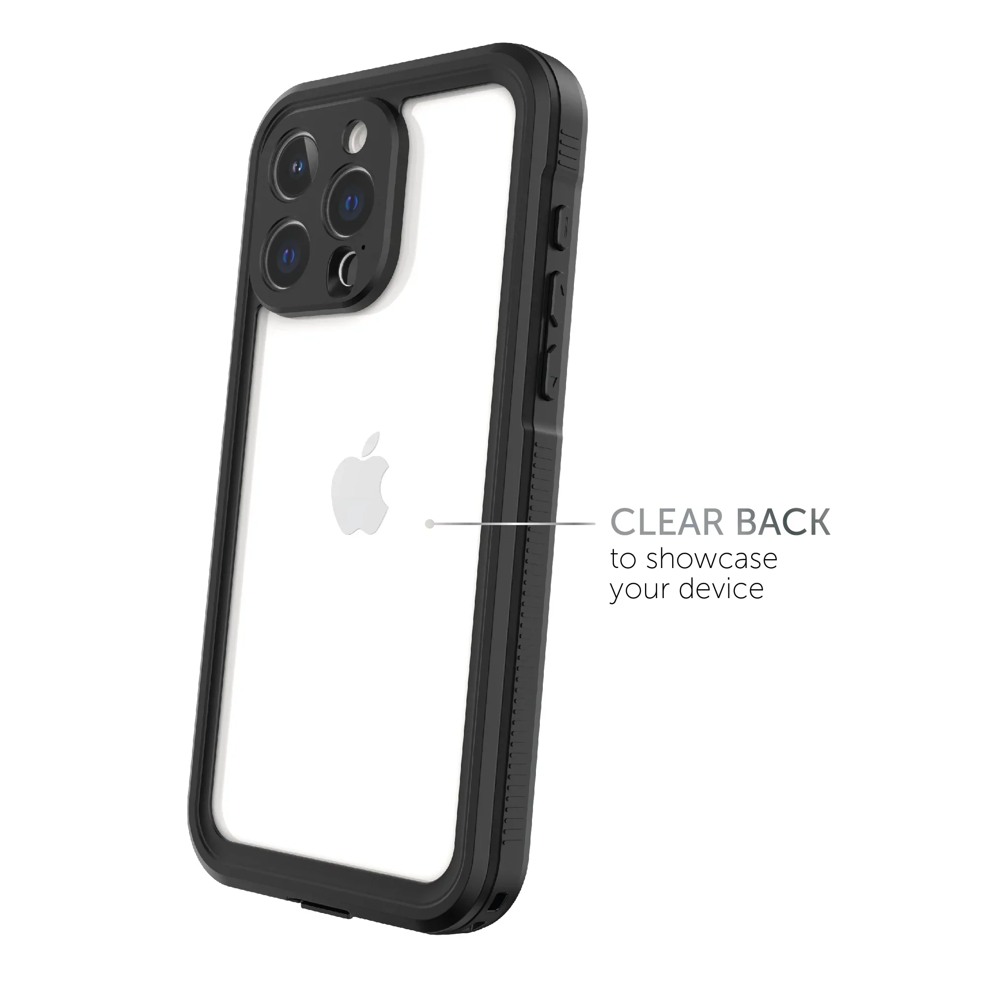 Body Glove 100073977 Tidal Waterproof Phone Case for iPhone 15 Pro - Black/Clear - Image 2