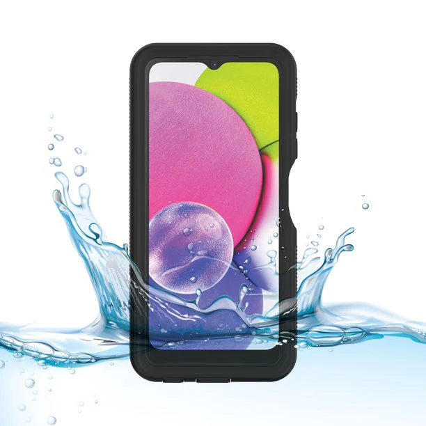 Body Glove 1025501 Samsung Galaxy A03s Body Glove Tidal Waterproof Phone Case- Black/Clear - Image 3