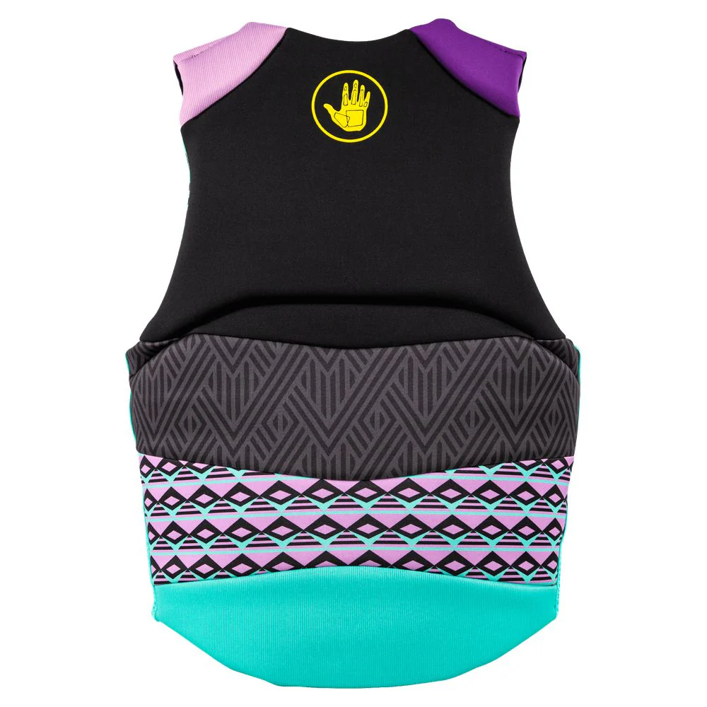 Body Glove Phantom Womens Life Jacket, Durable Yamamoto Neoprene, Beveled Soft PVC Foam, Aqua/Purple, Medium - Image 4