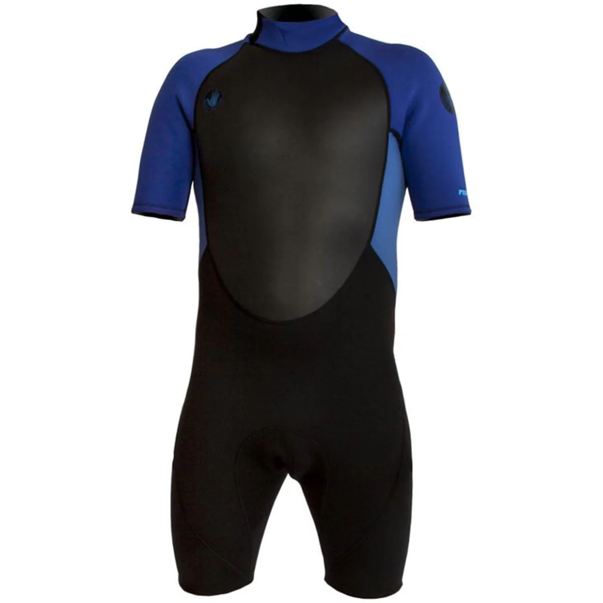 Body Glove Pro 3 Mens 2/1mm Shorty Springsuit Wetsuit with Back Zip, Quadra Flex Sleeves, Black, Small, 21167-BLK-S