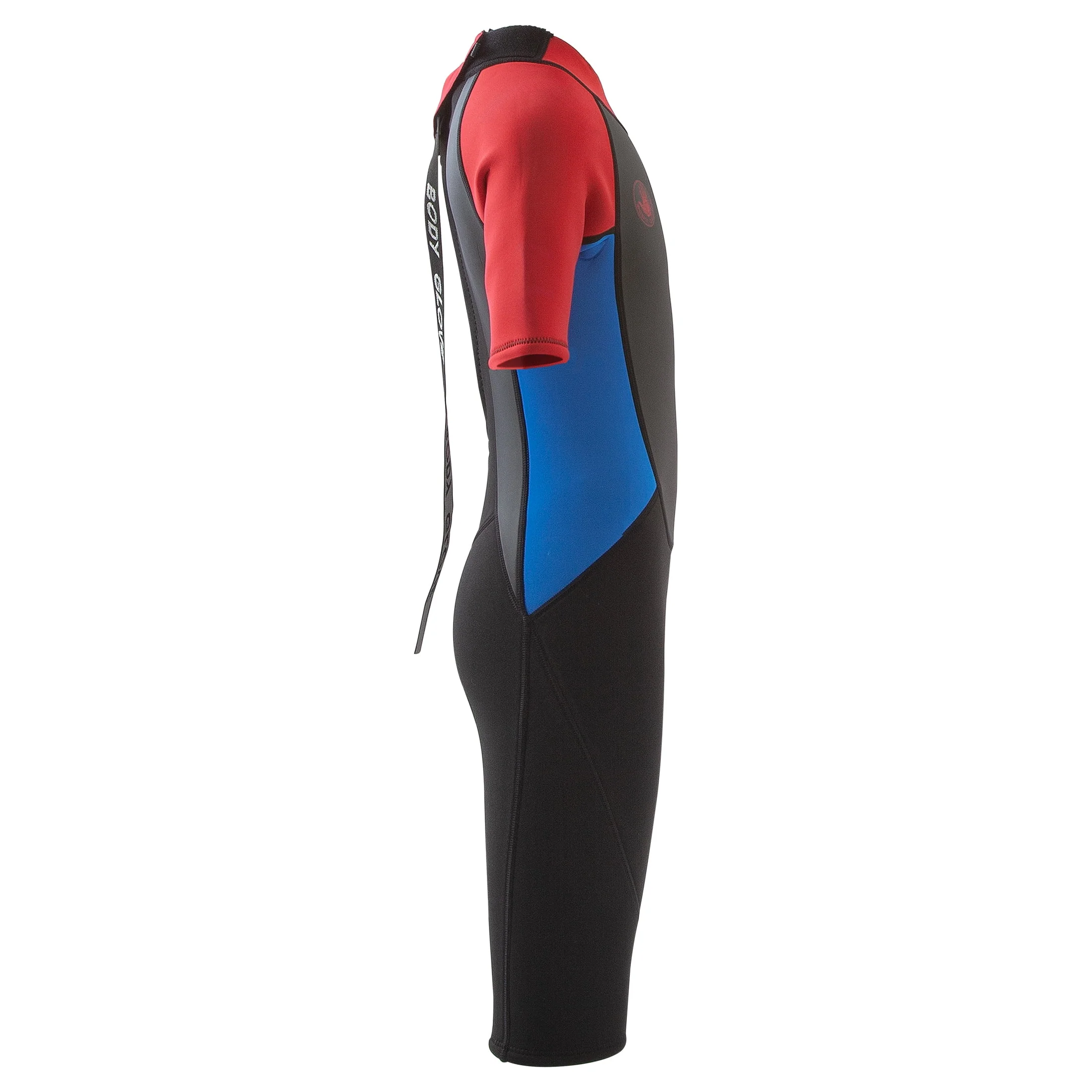 Body Glove Pro3 Junior Shorty Wetsuit 2/1mm Neoprene Back Zip, Red, Size 14 - Image 5