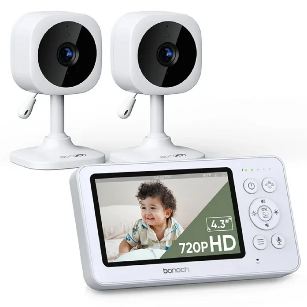 BONOCH 4.3" Baby Monitor 2 Cameras