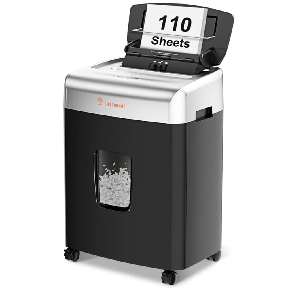 Bonsaii 110MC Micro Cut Paper Shredder Auto Feed Heavy Duty - Image 3