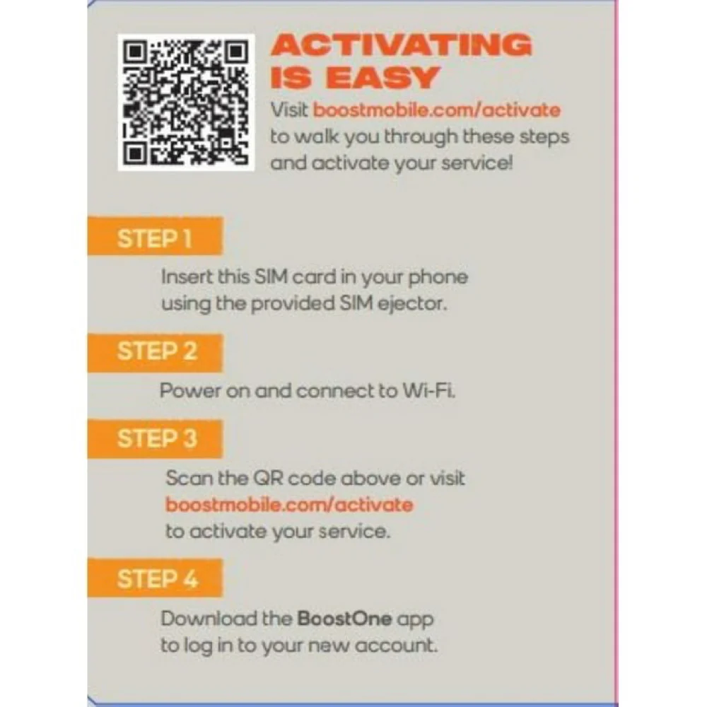 Boost Mobile Bddptmotsimenr1 Preloaded SIM Card Bring Your Own Device 3month Plan - Unlimited Talk/Text 3GB of data - Image 2