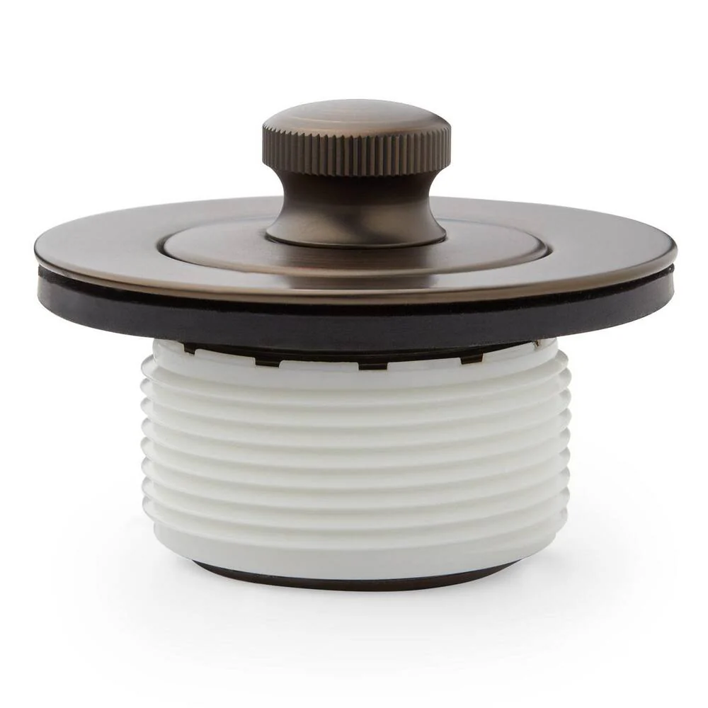 Brass Lift and Turn tub drain for 1-1/4" and 1-1/2" w/ plastic bushing, Oil Rubbed Bronze