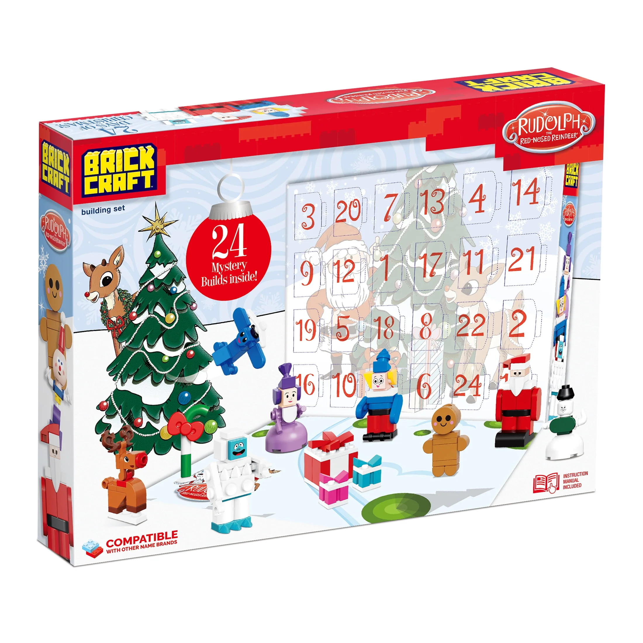 Brickcraft 72283RUD Rudolph Advent Calendar, 294-Piece Countdown Christmas Building Set with 24 Daily Surprise Mini Builds, Holiday Collectible for Kids Ages 8+ - Image 3
