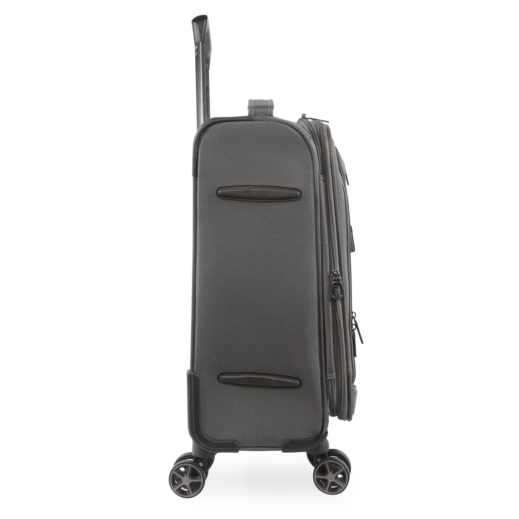 Brookstone Harbour 22 Softside Carry-on Expandable Spinner Luggage with Removable Toiletry Pouch, Dark Charcoal - Image 5