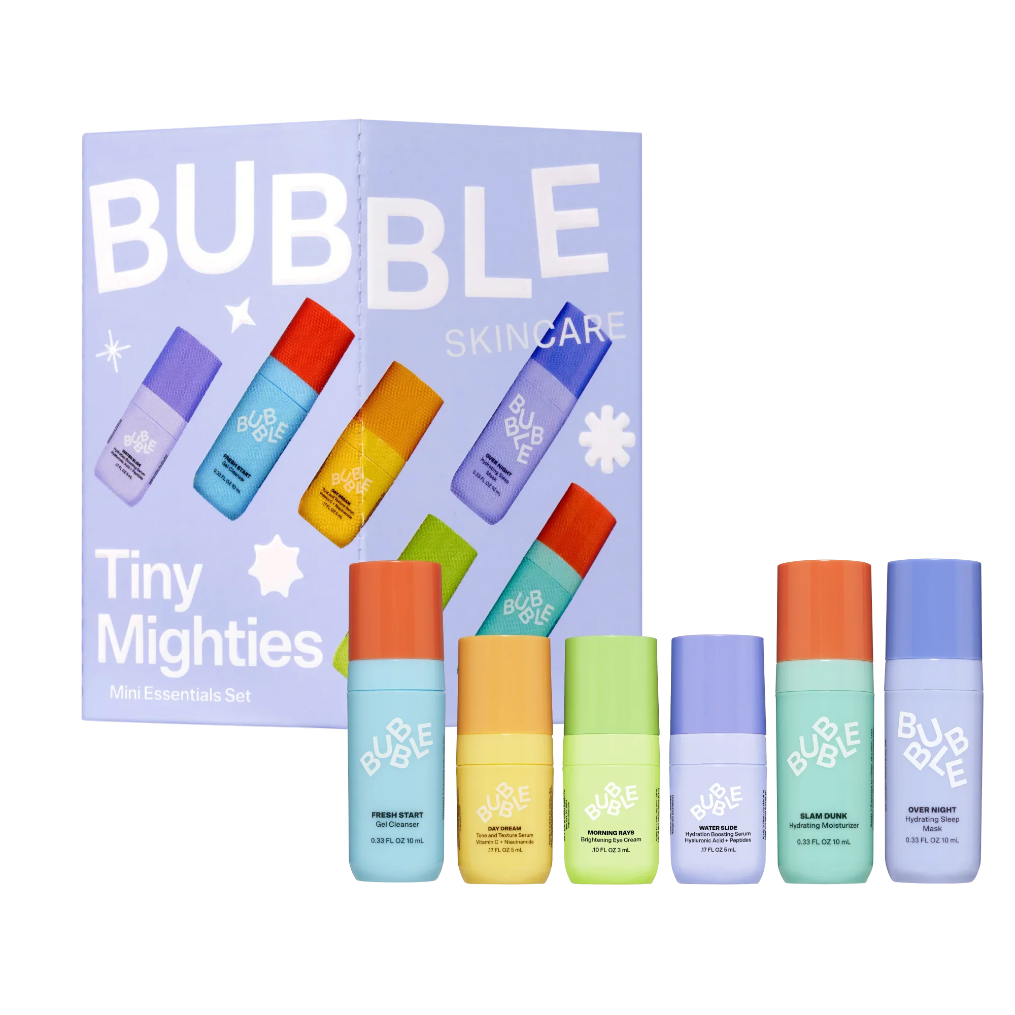 Bubble Skincare Tiny Mighties Mini Essentials Holiday Gift Set, 6 Pieces - Image 2